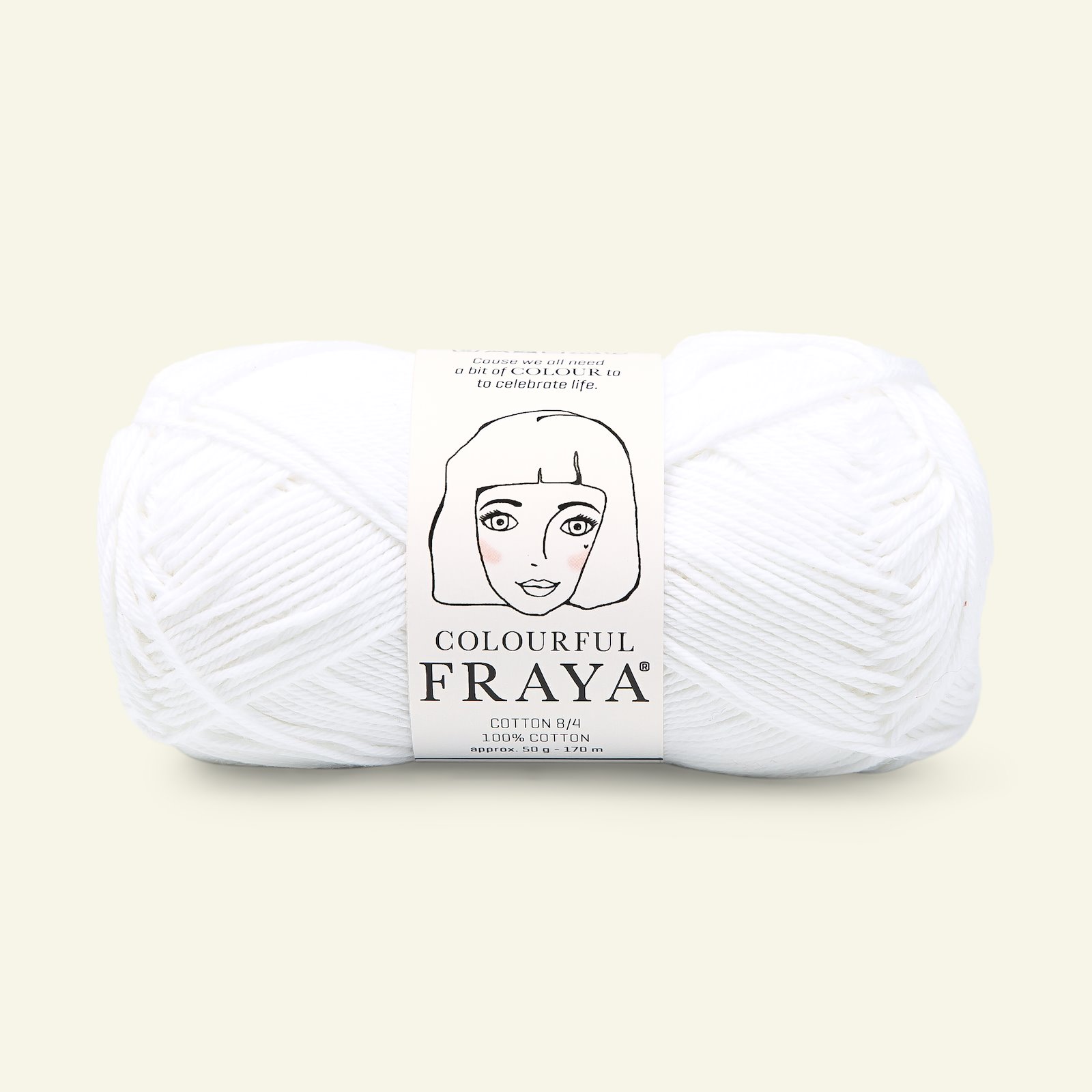 FRAYA, 100% Baumwolle "Colourful", Weiss 90060001_pack