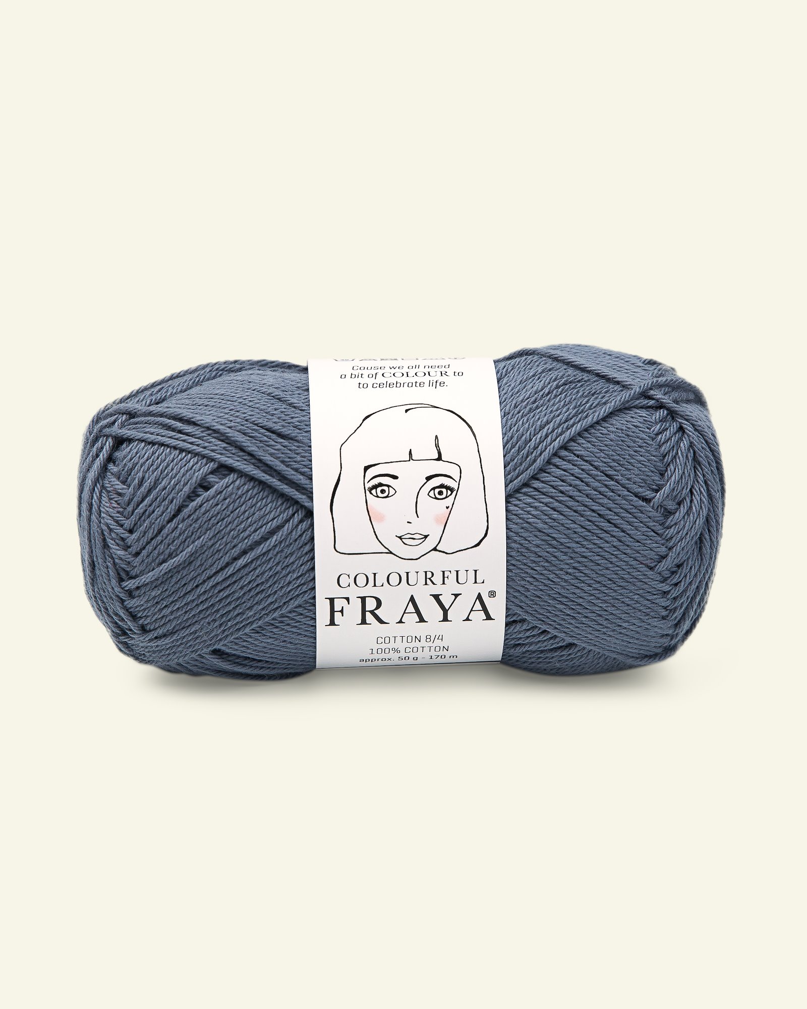 FRAYA, 100% Baumwolle, Cotton 8/4, "Colourful", Blau 90060021_pack