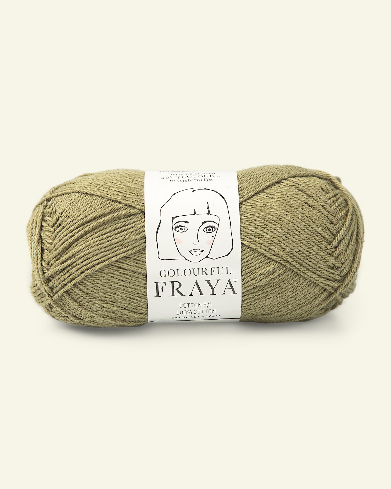 FRAYA, 100% Baumwolle, Cotton 8/4, "Colourful",  Hell Khaki 90060085_pack
