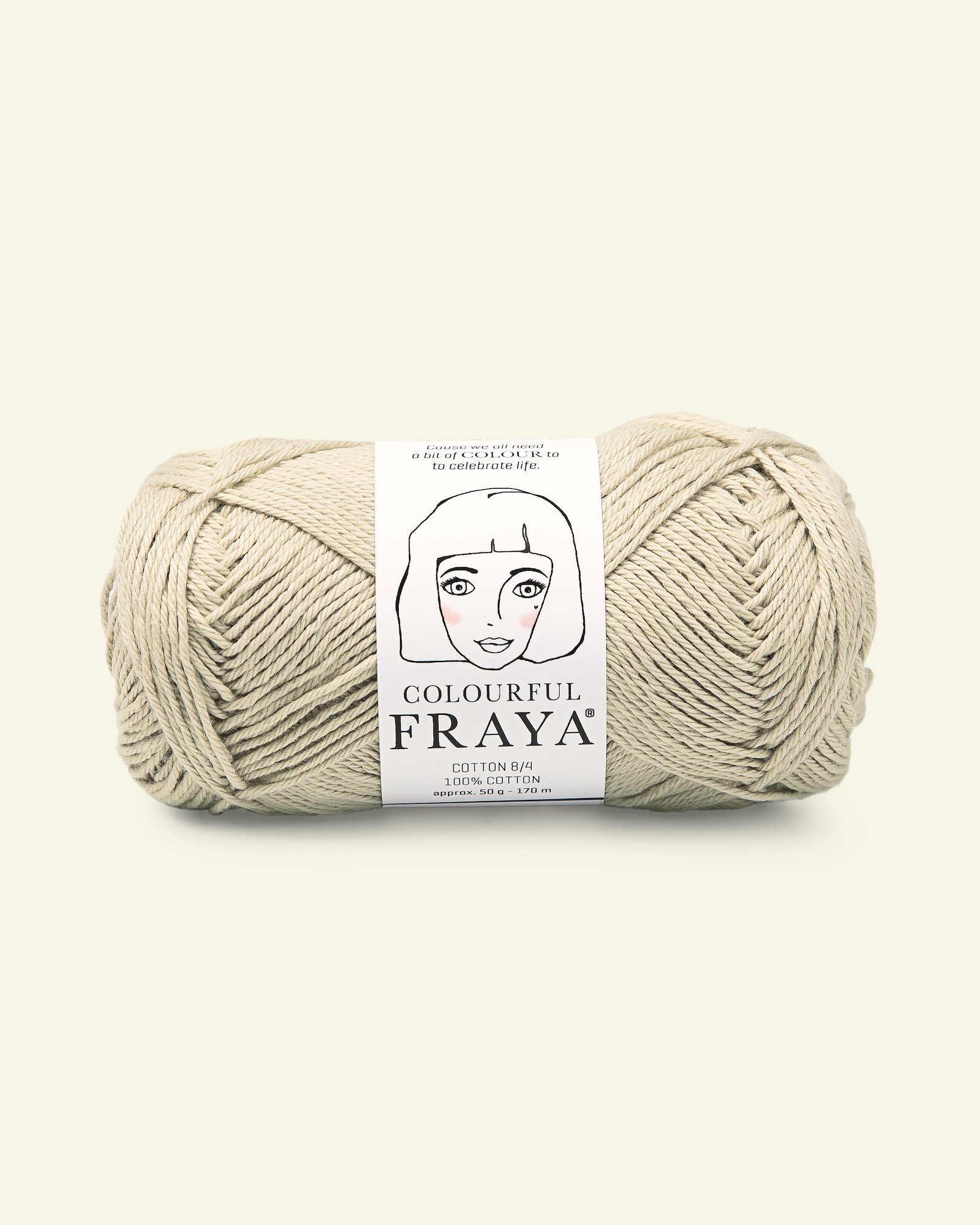 FRAYA, 100% Baumwolle, Cotton 8/4, "Colourful", Hell Zement 90060039_pack