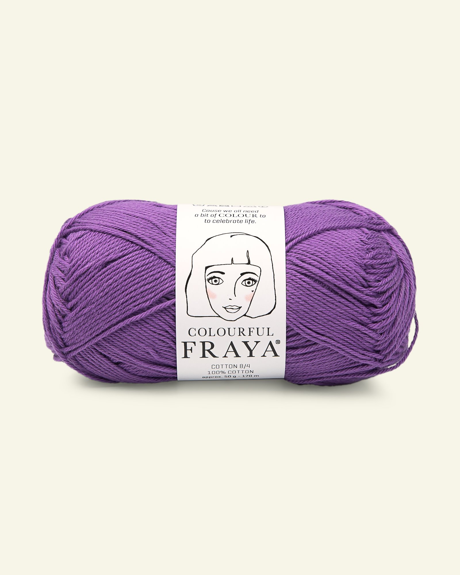 FRAYA, 100% Baumwolle, Cotton 8/4, "Colourful",  Klar Lila 90060077_pack