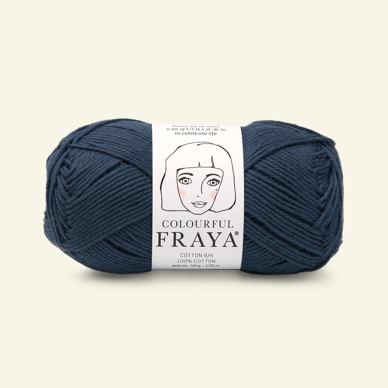 FRAYA, 100% Baumwolle, Cotton 8/4, "Colourful", Marine 90060023_pack