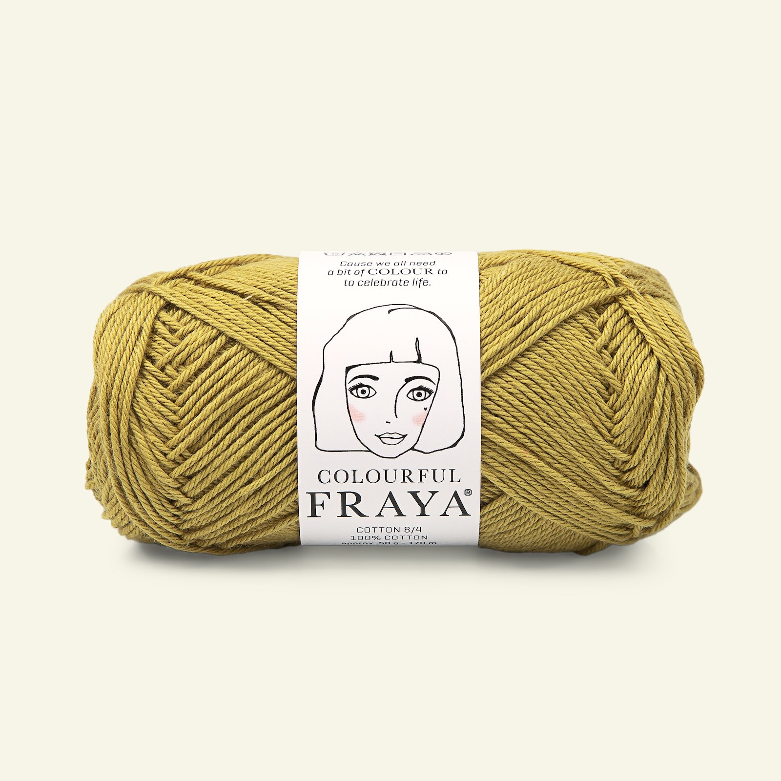 FRAYA, 100% Baumwolle, Cotton 8/4, "Colourful", Oliv 90060033_pack