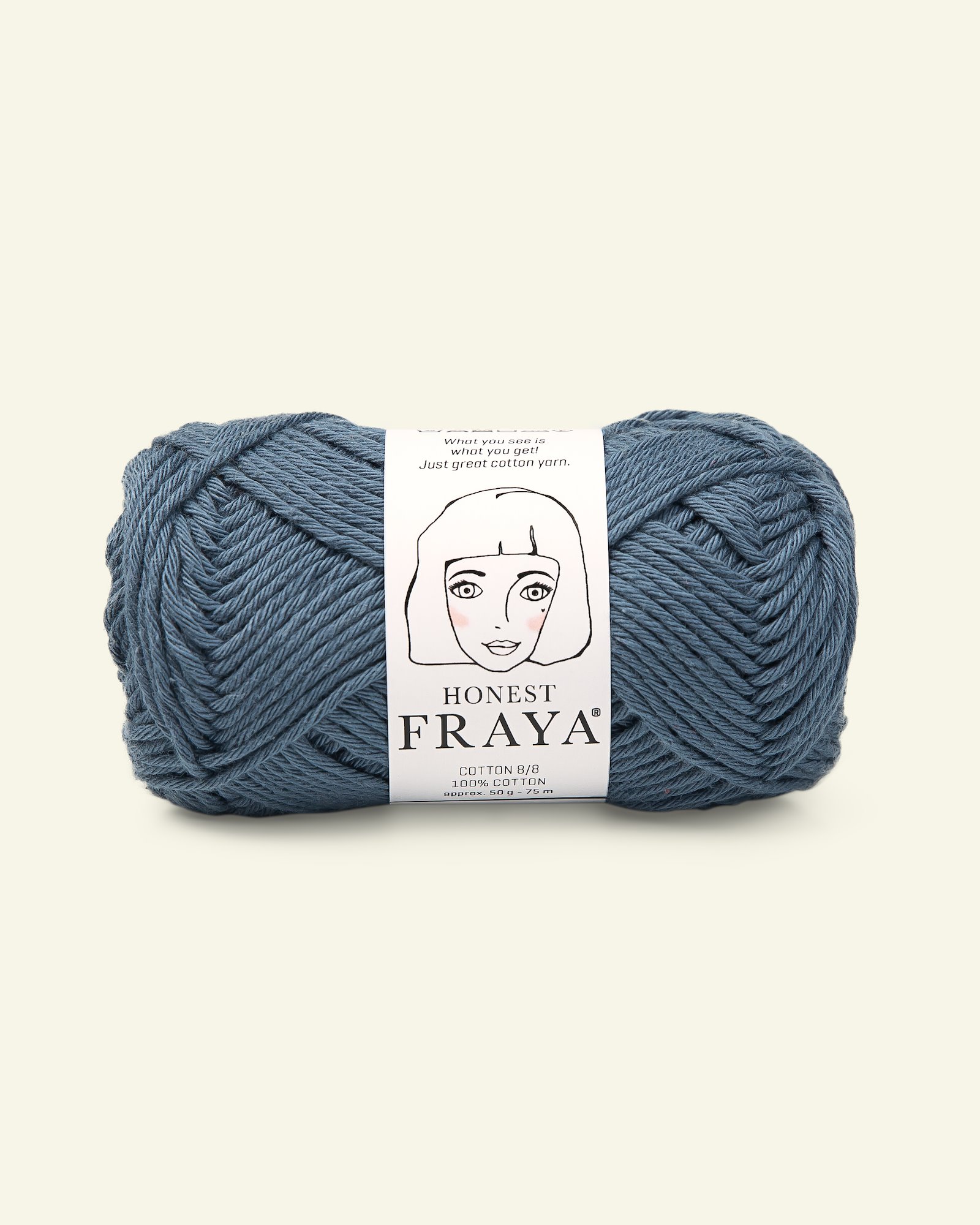 FRAYA, 100% Baumwolle, Cotton 8/8, "Honest" Blau 90061020_pack