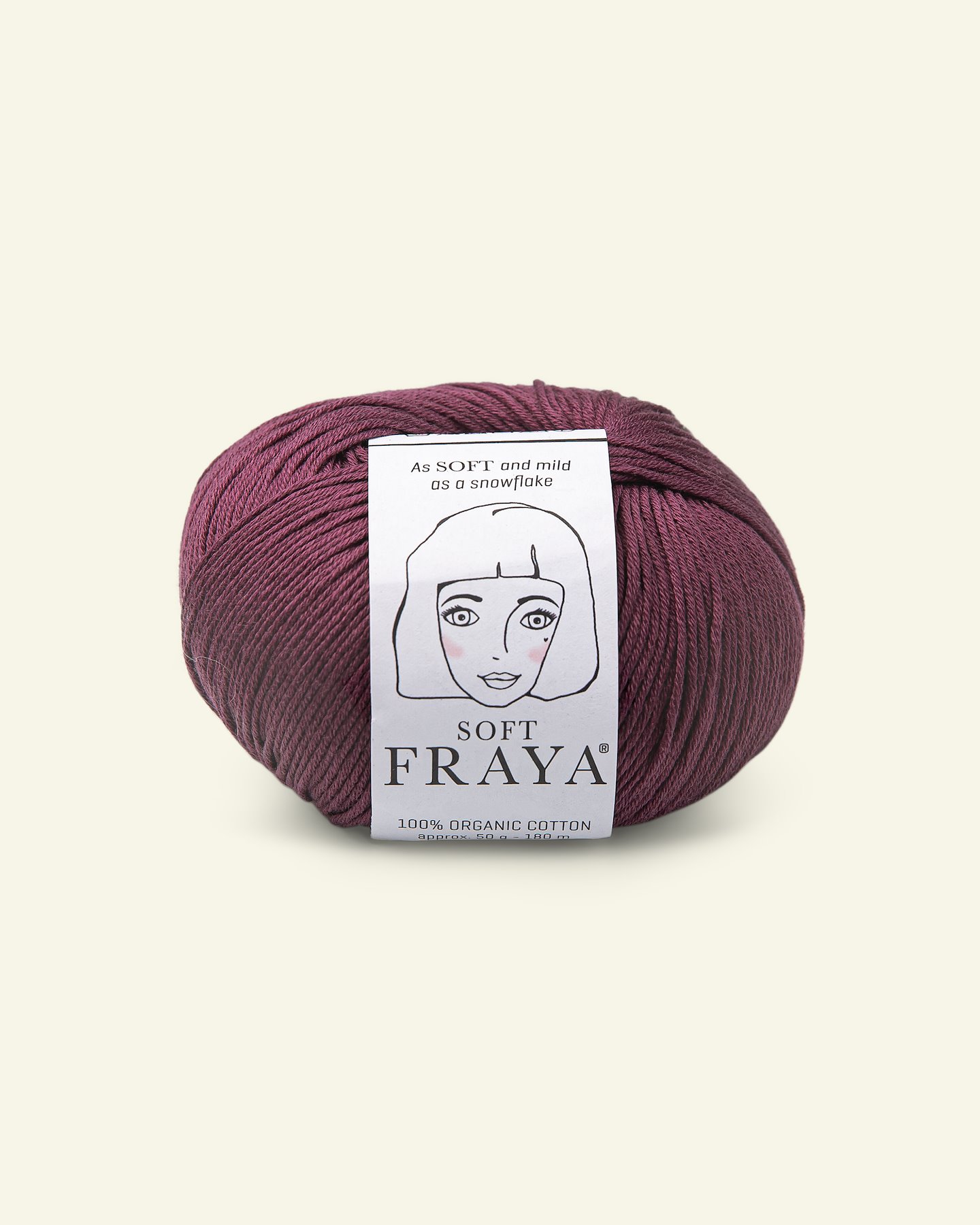 FRAYA, 100% Biowolle "Soft", Staub Aubergine 90063554_pack