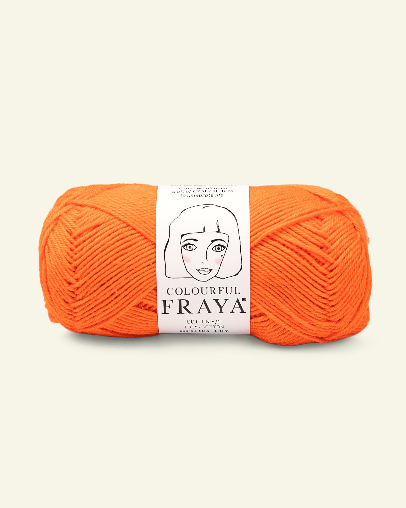 FRAYA, 100% bomuldsgarn "Colourful", orange 90060006_pack