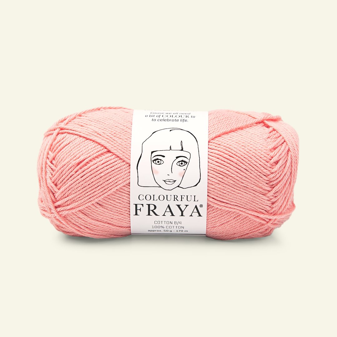 Se FRAYA, 100% bomuldsgarn, Cotton 8/4, "Colourful", peach hos Selfmade
