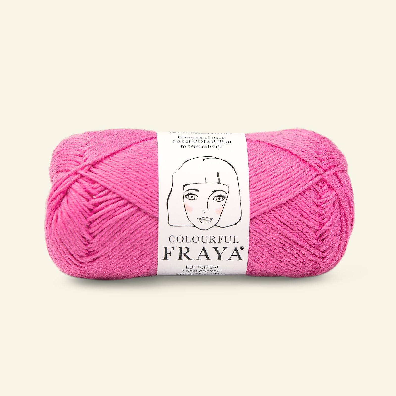 FRAYA, 100% bomuldsgarn, Cotton 8/4, "Colourful", pink 90060010_pack