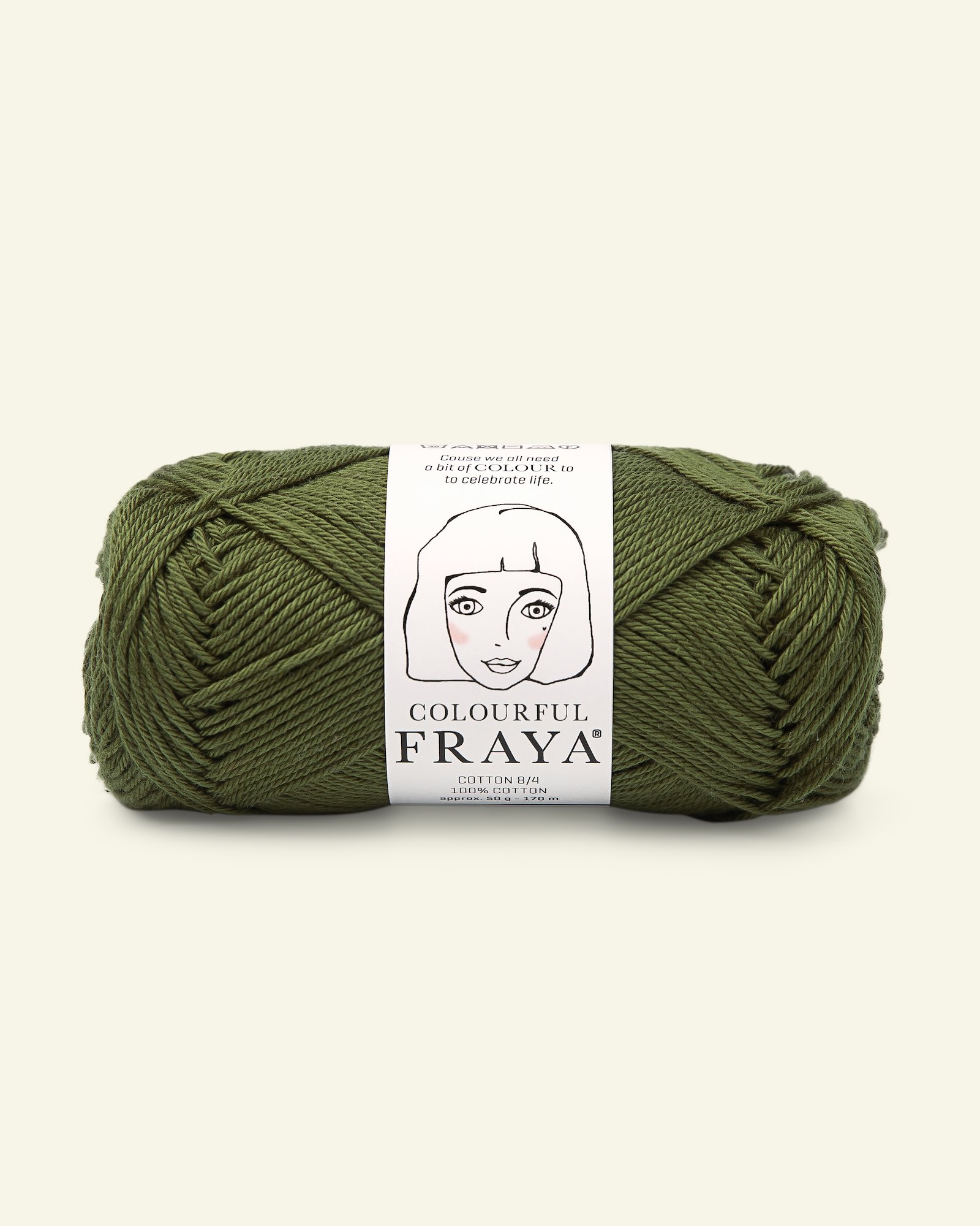FRAYA, 100% cotton 8/4  yarn  "Colourful", army 90060087_pack