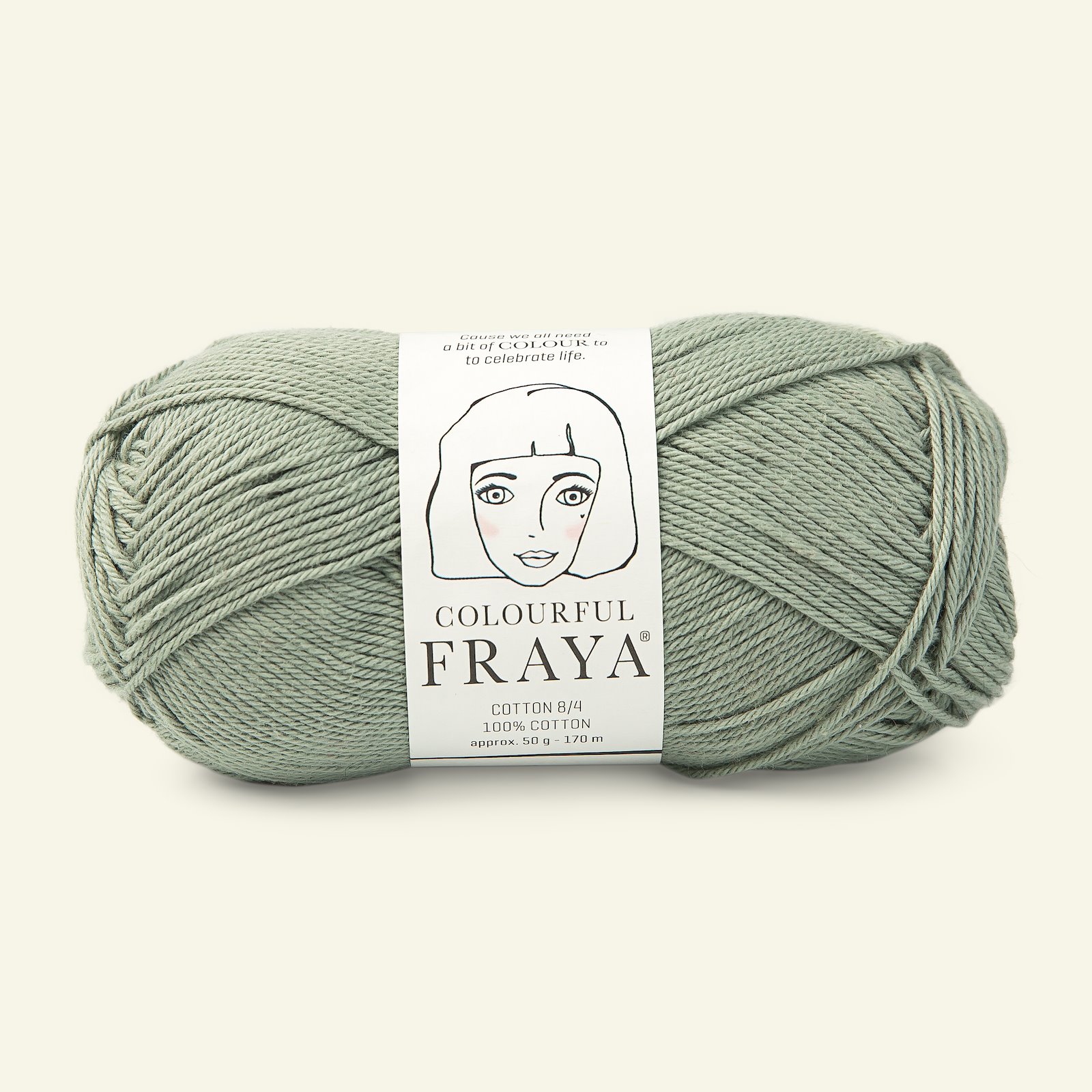 FRAYA, 100% cotton 8/4  yarn  "Colourful", blue agave 90060090_pack
