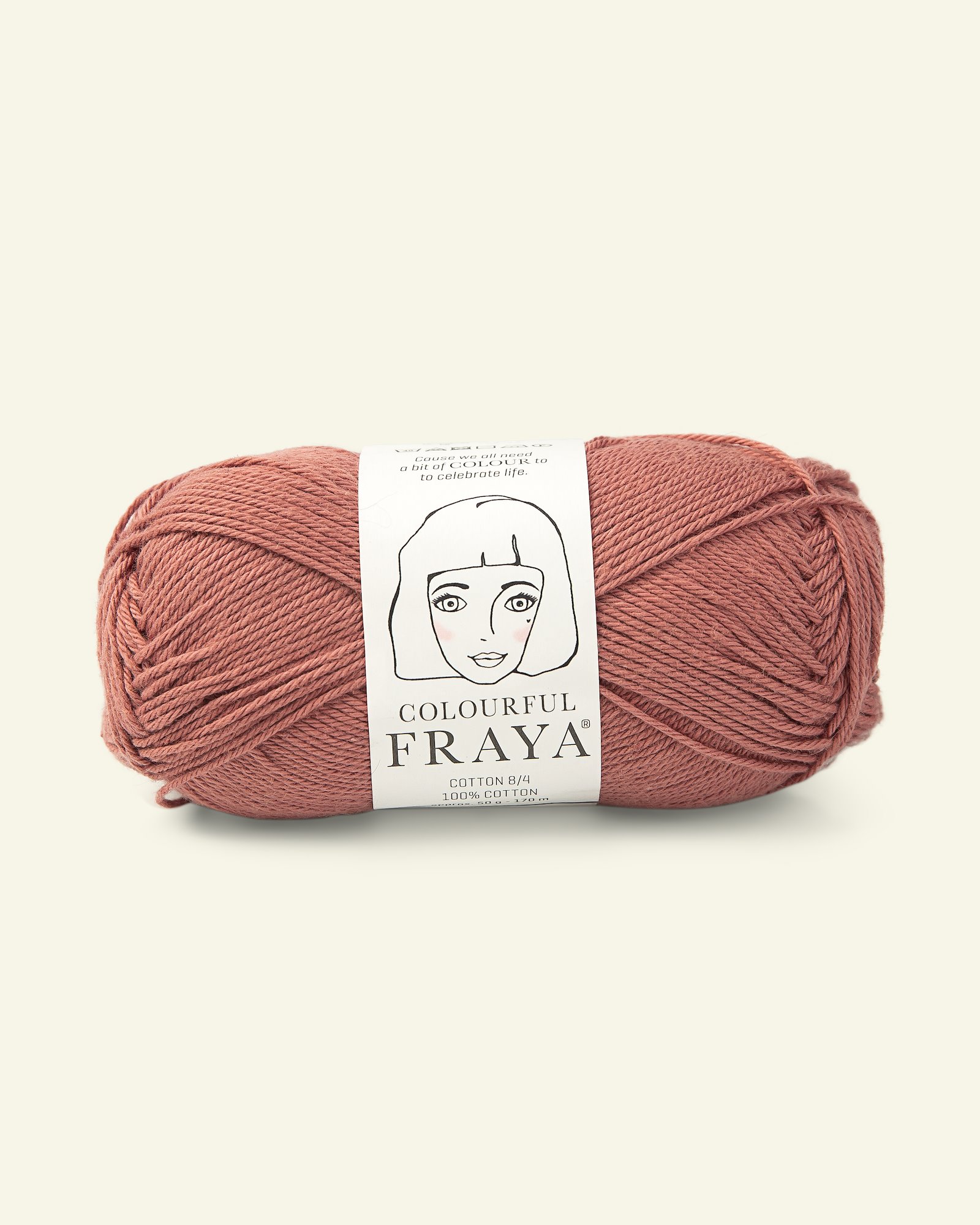FRAYA, 100% cotton 8/4  yarn  "Colourful", dark rose 90060091_pack