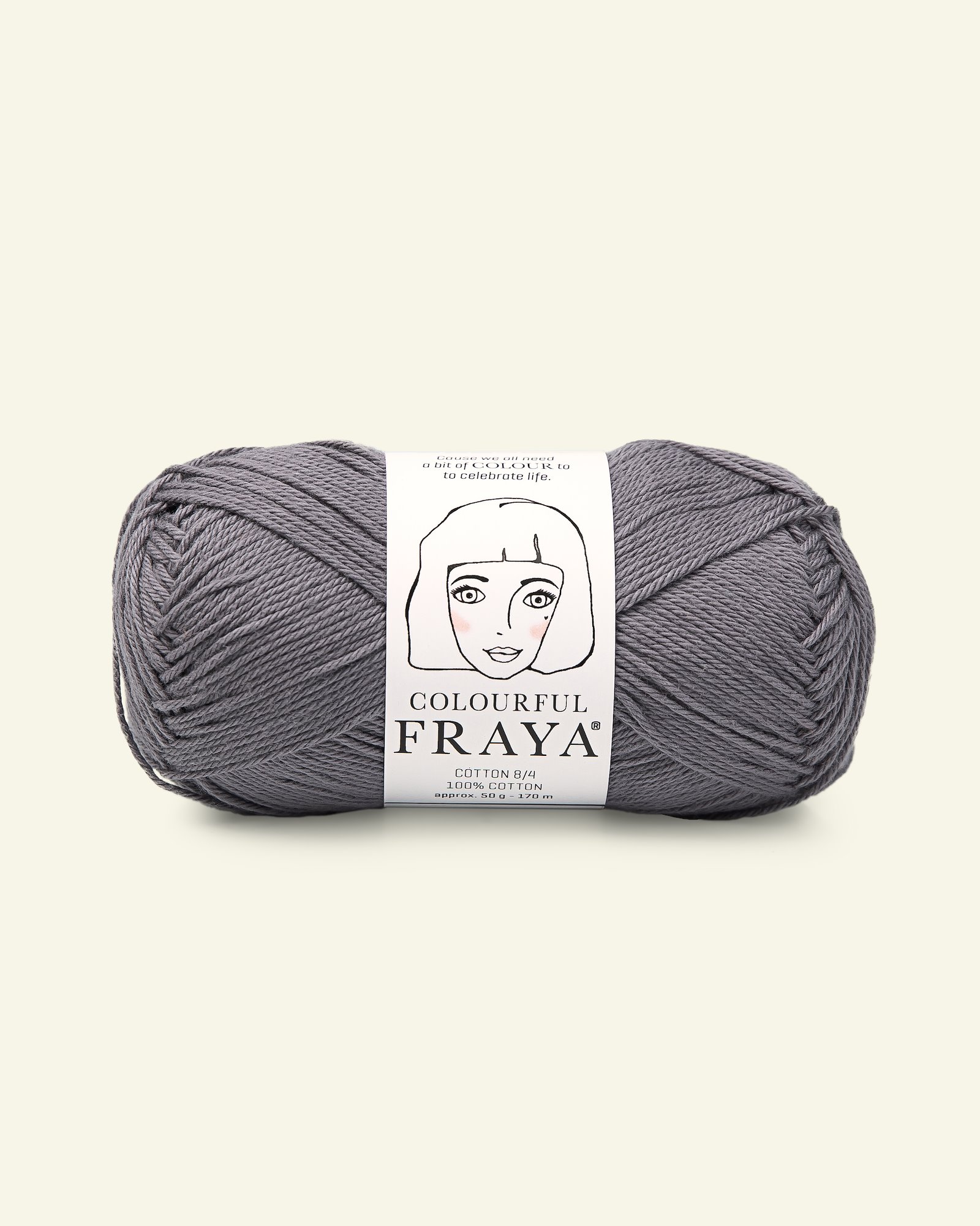 FRAYA, 100% cotton 8/4  yarn  "Colourful", grey/blue 90060041_pack
