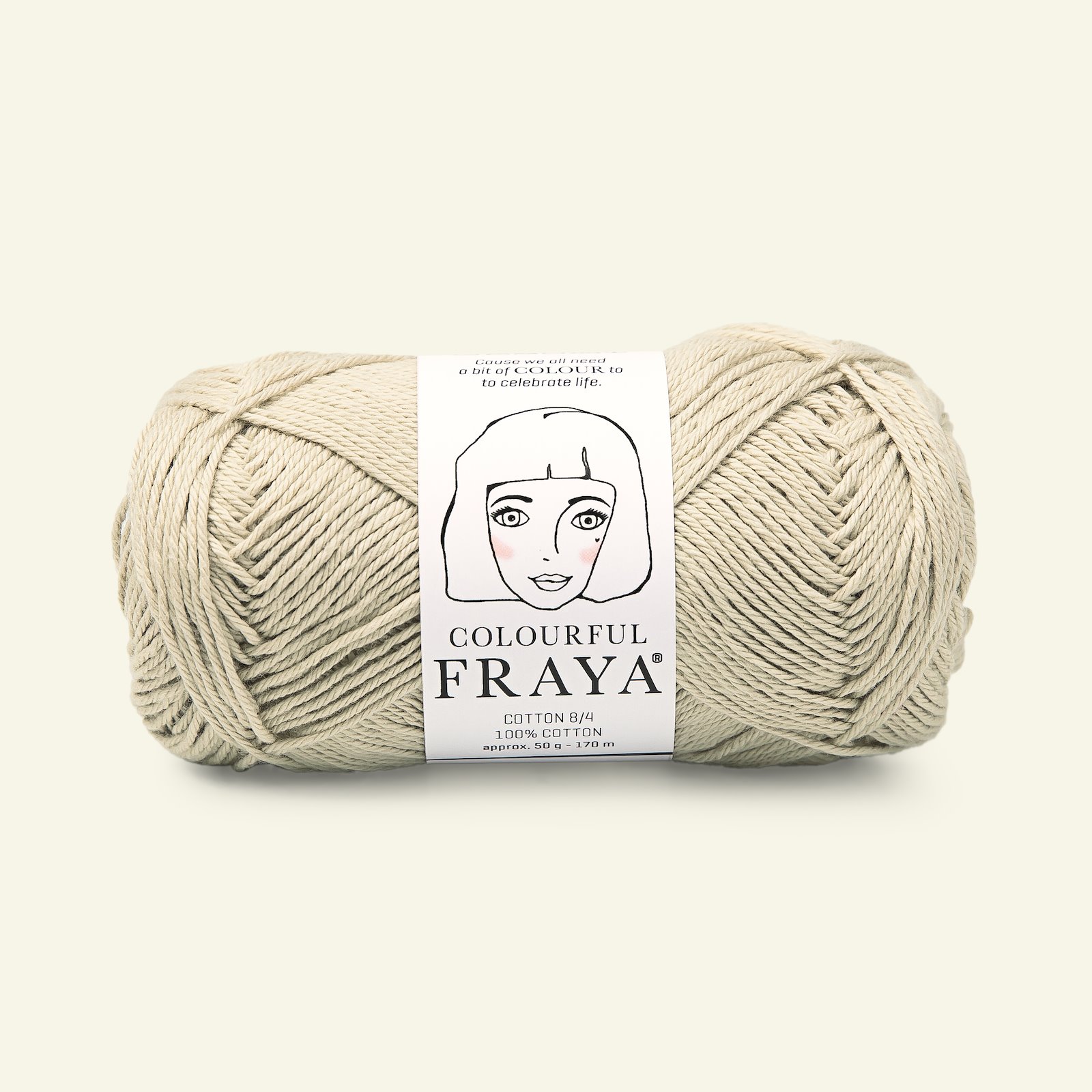 FRAYA, 100% cotton 8/4  yarn  "Colourful", light concrete 90060039_pack