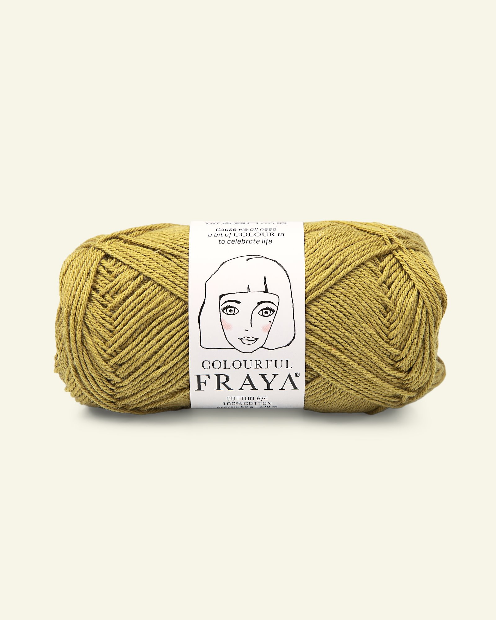 FRAYA, 100% cotton 8/4  yarn  "Colourful", olive 90060033_pack