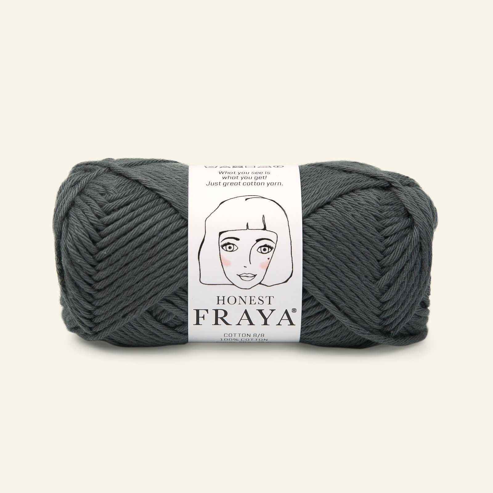 FRAYA, 100% cotton 8/8 yarn "Honest", grey 90061042_pack