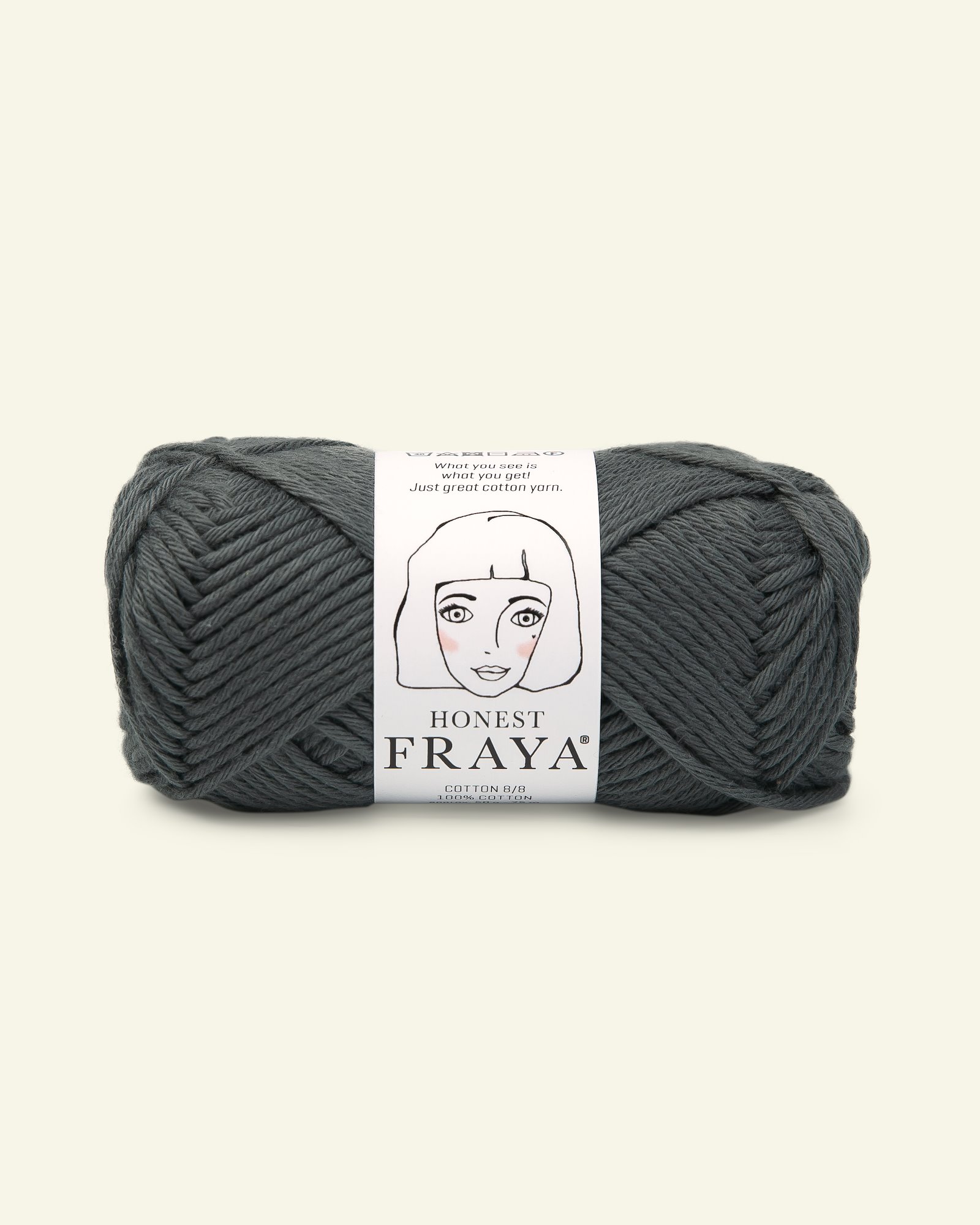 FRAYA, 100% cotton 8/8 yarn "Honest", grey 90061042_pack