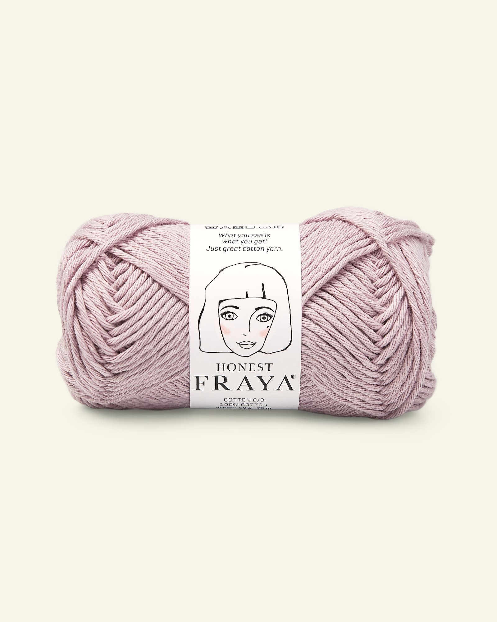 FRAYA, 100% cotton 8/8 yarn "Honest", light purple 90061068_pack