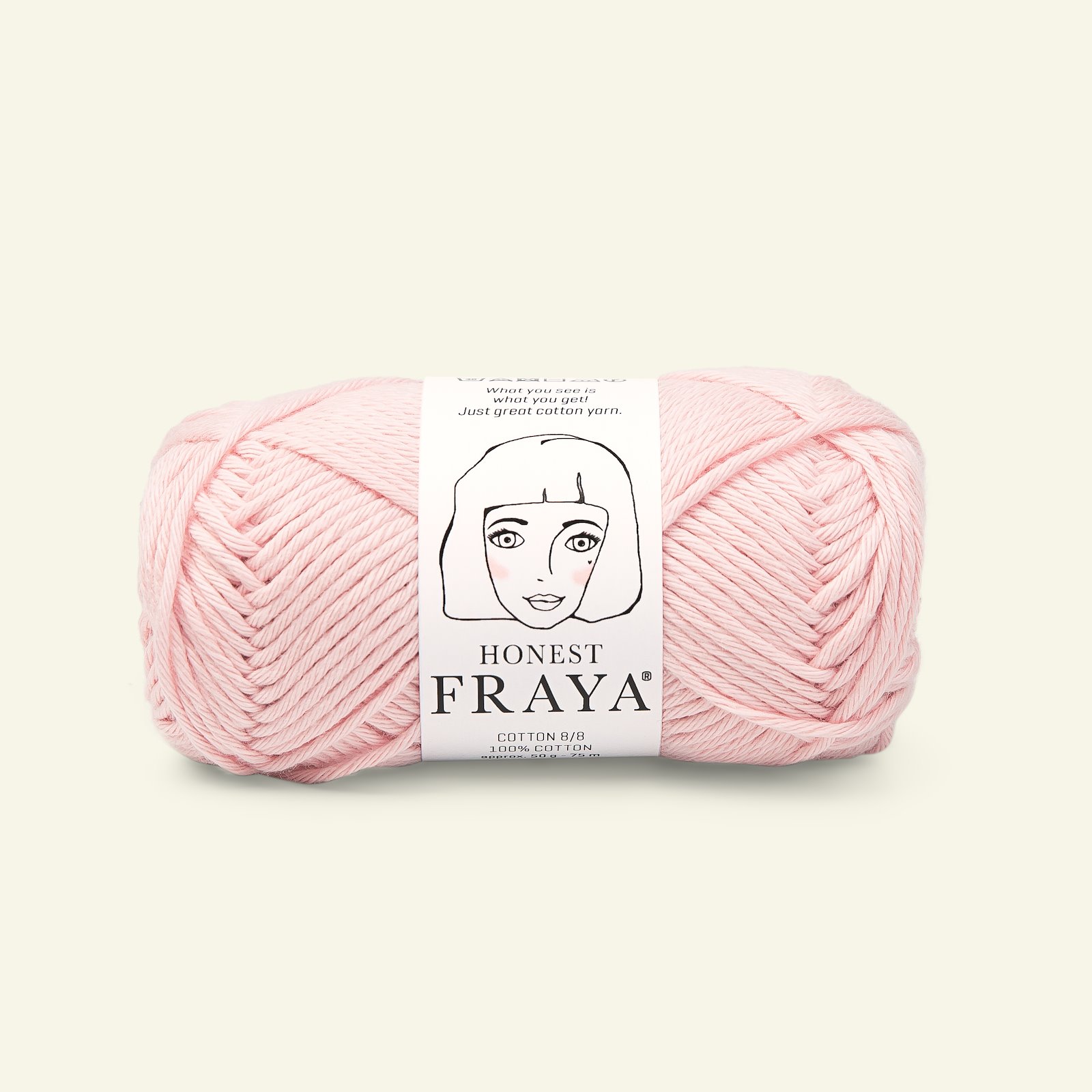 FRAYA, 100% cotton 8/8 yarn "Honest", rose 90061009_pack