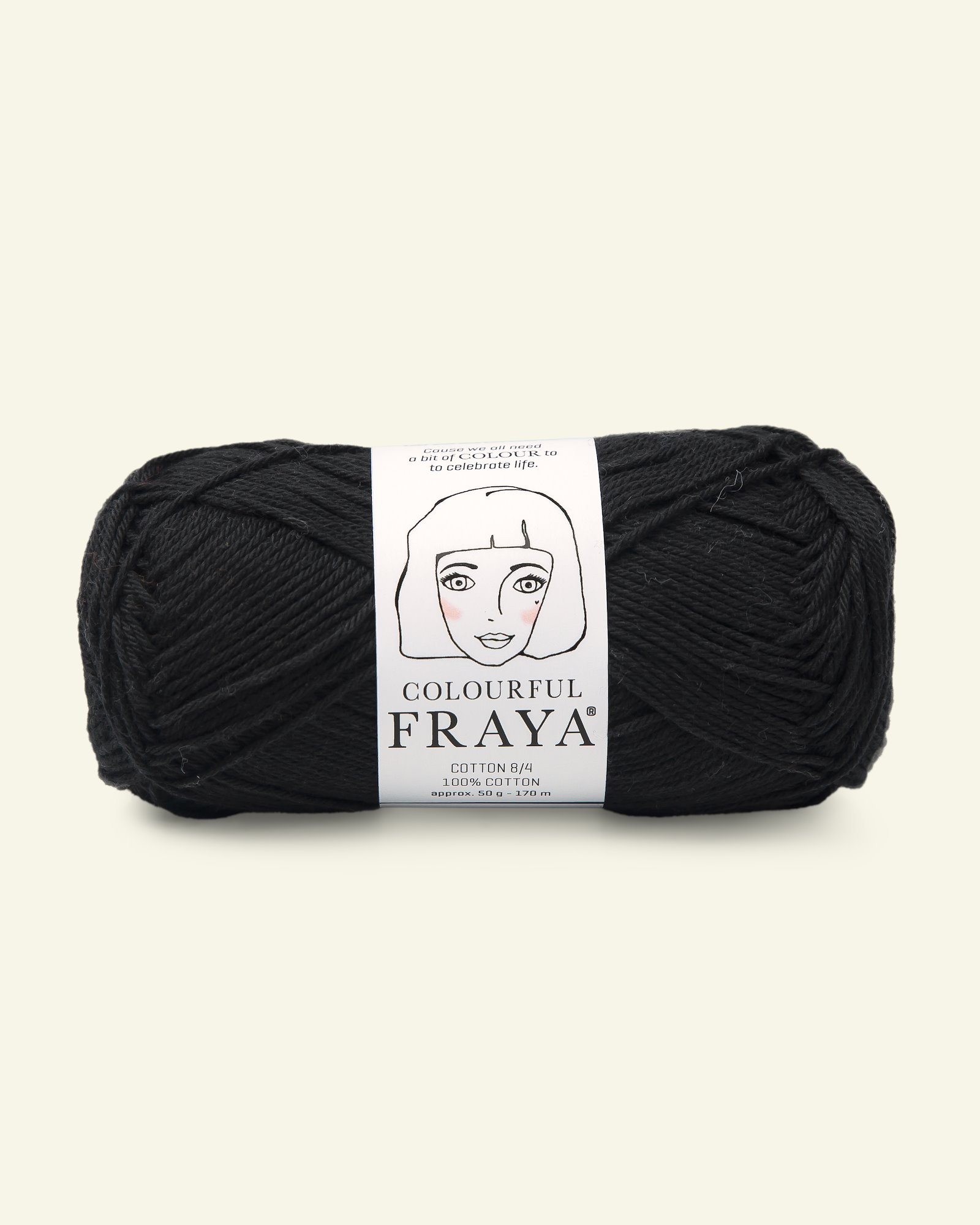 FRAYA, 100% cotton yarn "Colourful", black 90060043_pack