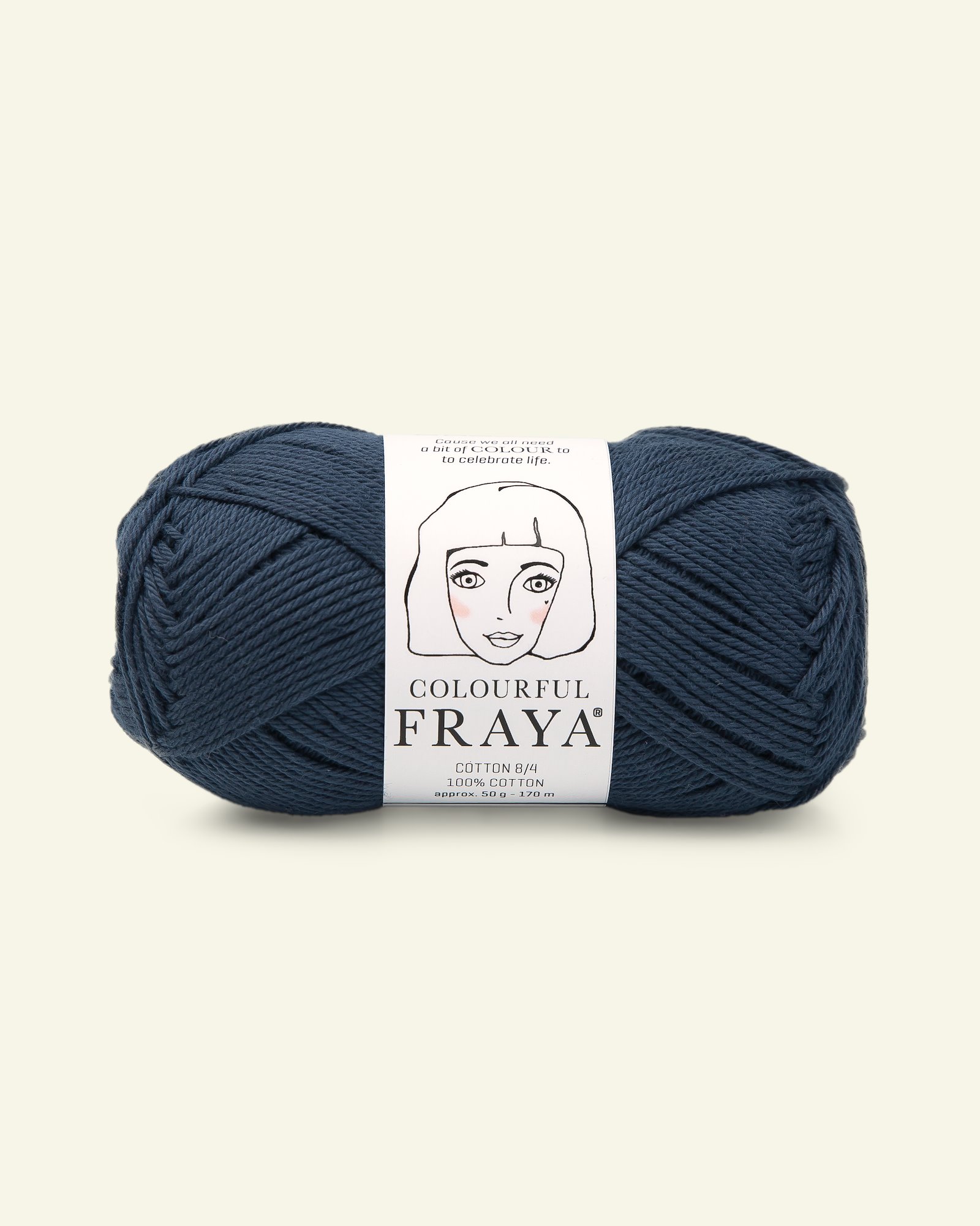 FRAYA, 100% cotton yarn "Colourful", navy 90060023_pack