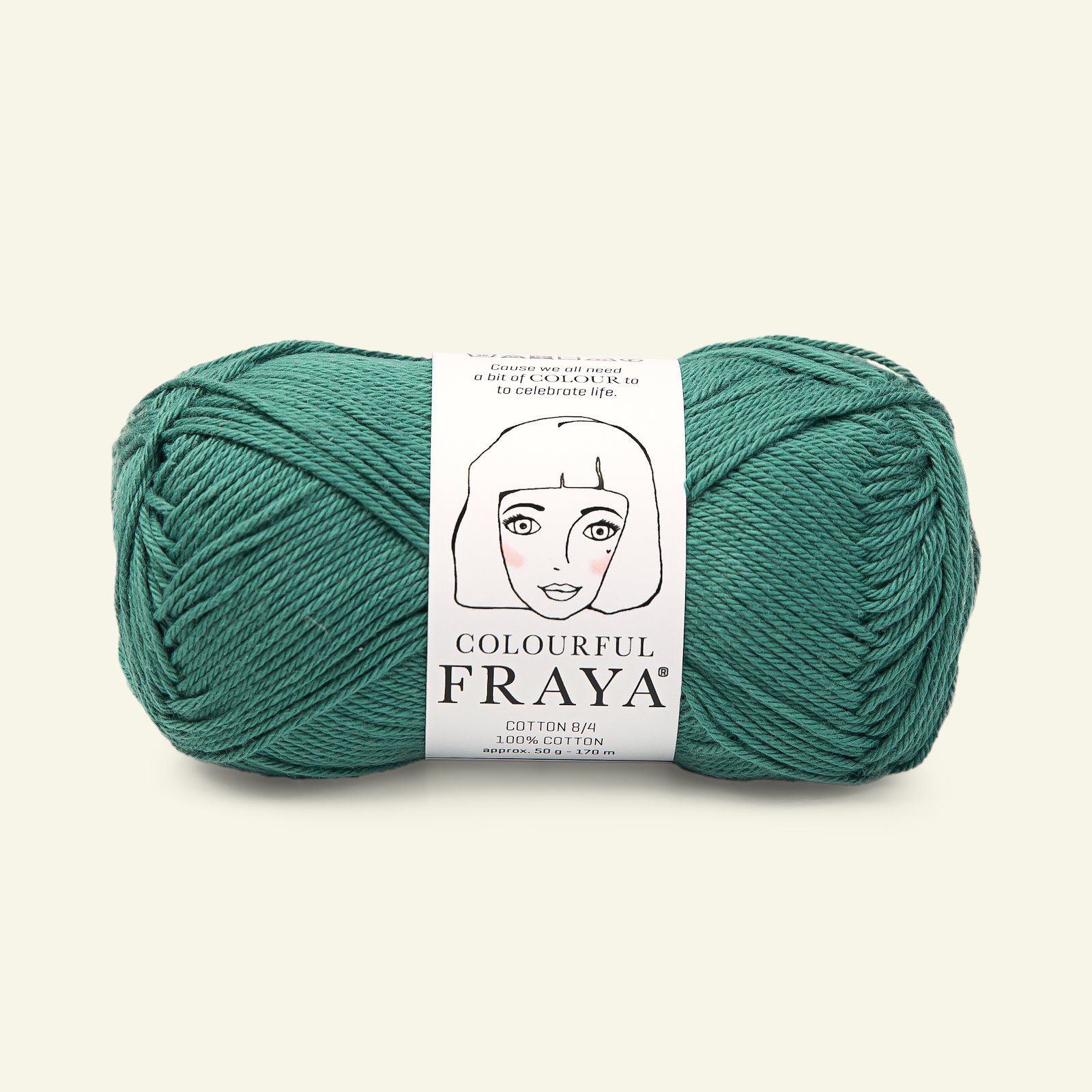 FRAYA, 100% cotton yarn "Colourful", petrol 90060029_pack
