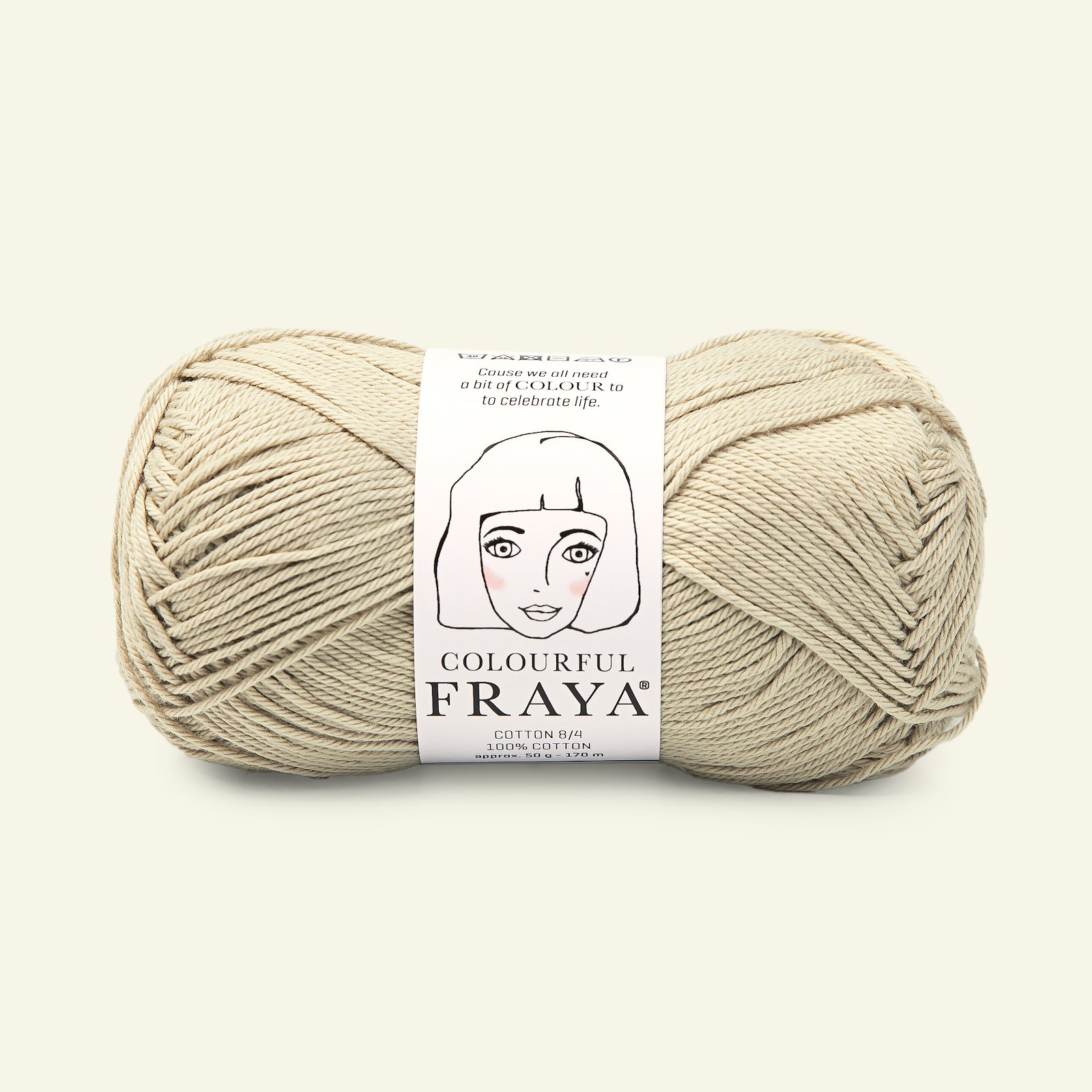 FRAYA, 100% cotton yarn "Colourful", sand 90060038_pack