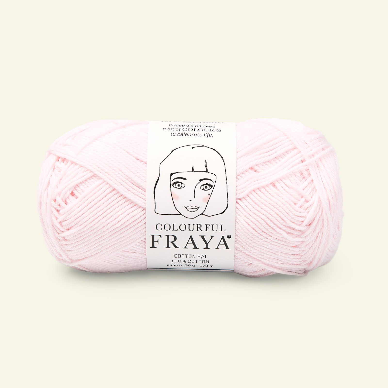 FRAYA, 100% cotton yarn "Colourful", soft rose 90060088_pack