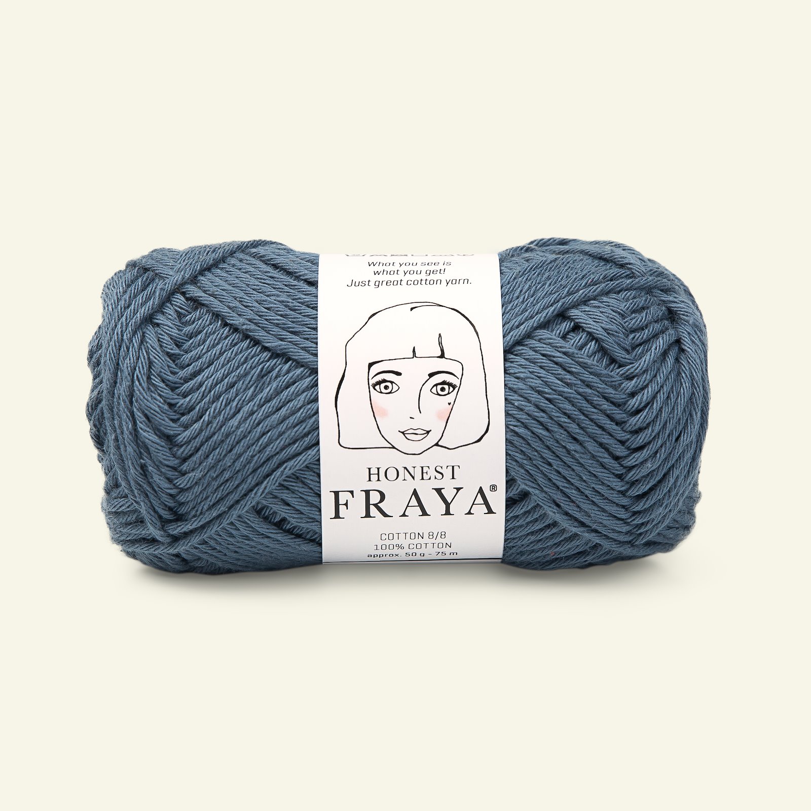 FRAYA, 100% cotton yarn "Honest", blue 90061020_pack