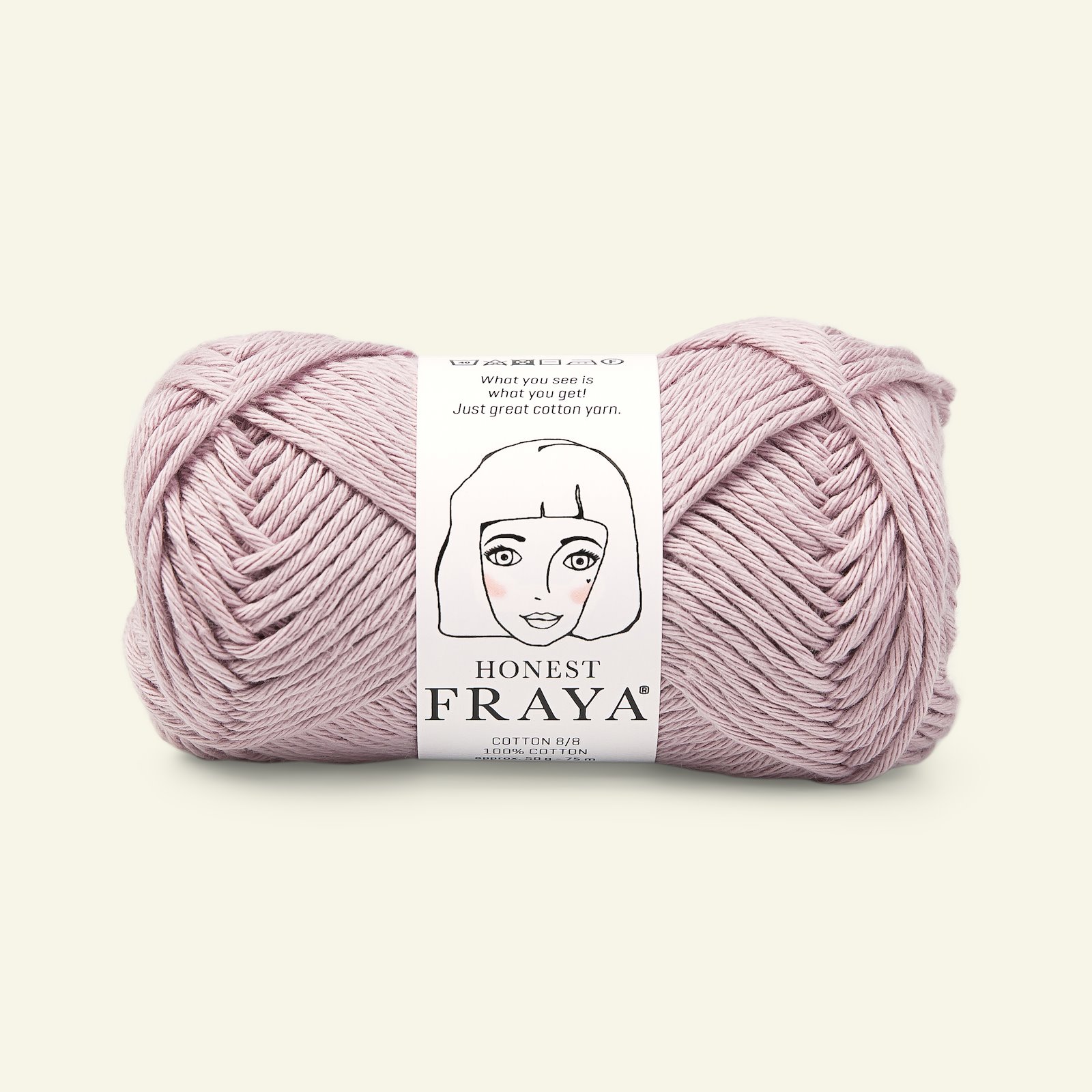 FRAYA, 100% cotton yarn "Honest", light purple 90061068_pack