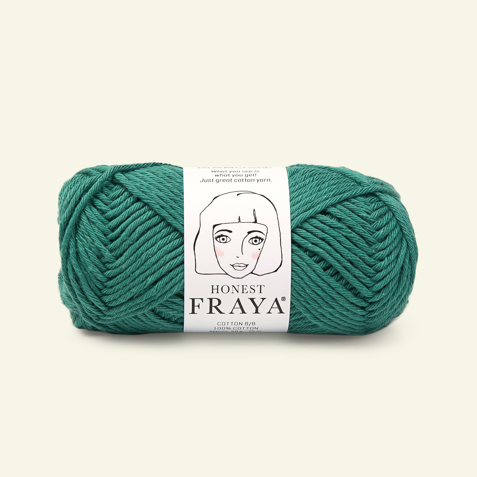 FRAYA, 100% cotton yarn "Honest", petrol 90061029_pack