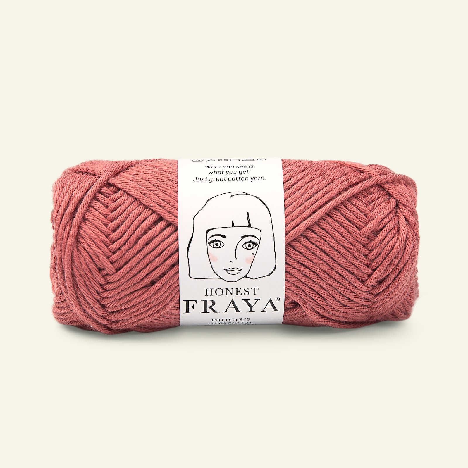 FRAYA, 100% cotton yarn "Honest", terracotta 90061096_pack