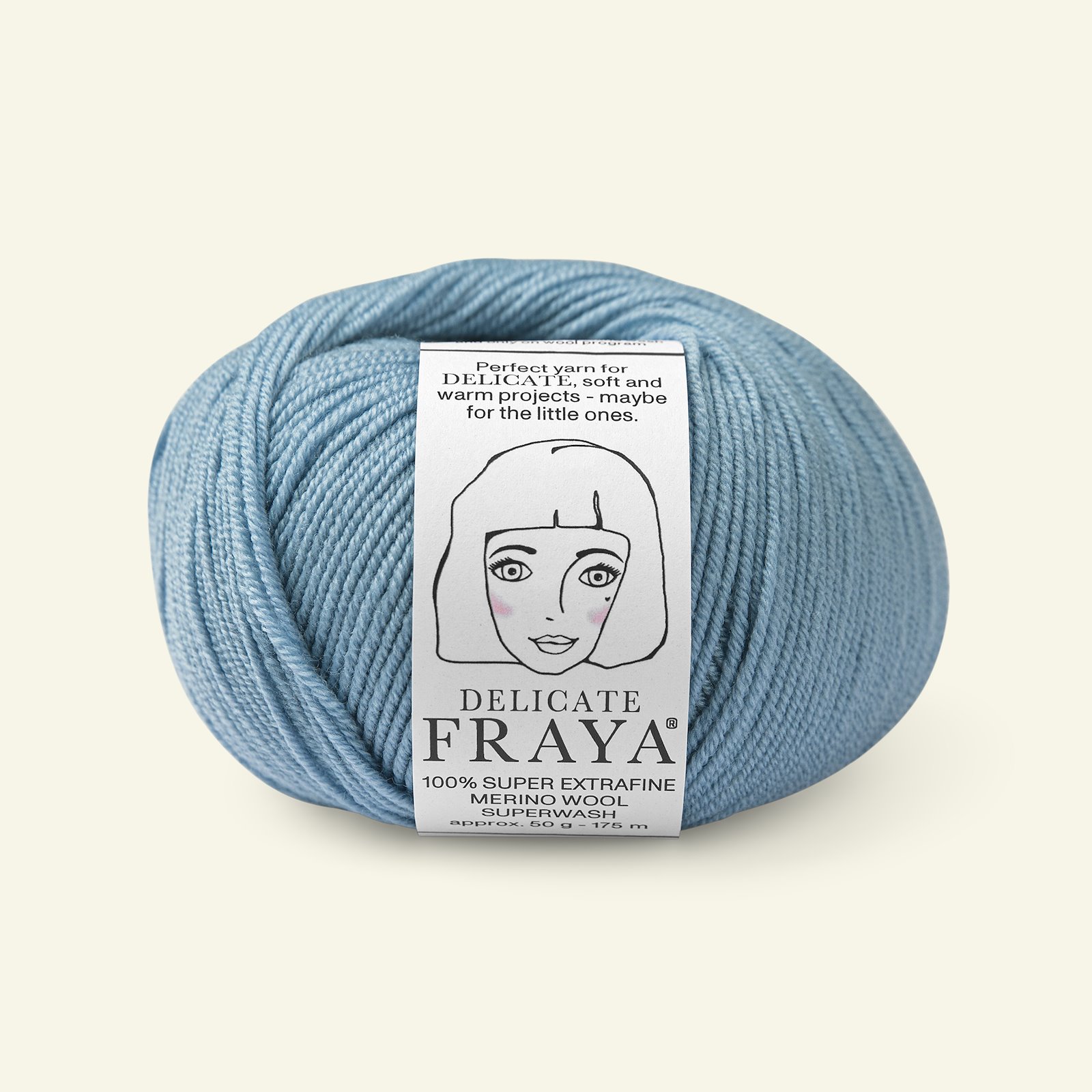 FRAYA, 100% merino yarn "Delicate", baby blue 90000519_pack