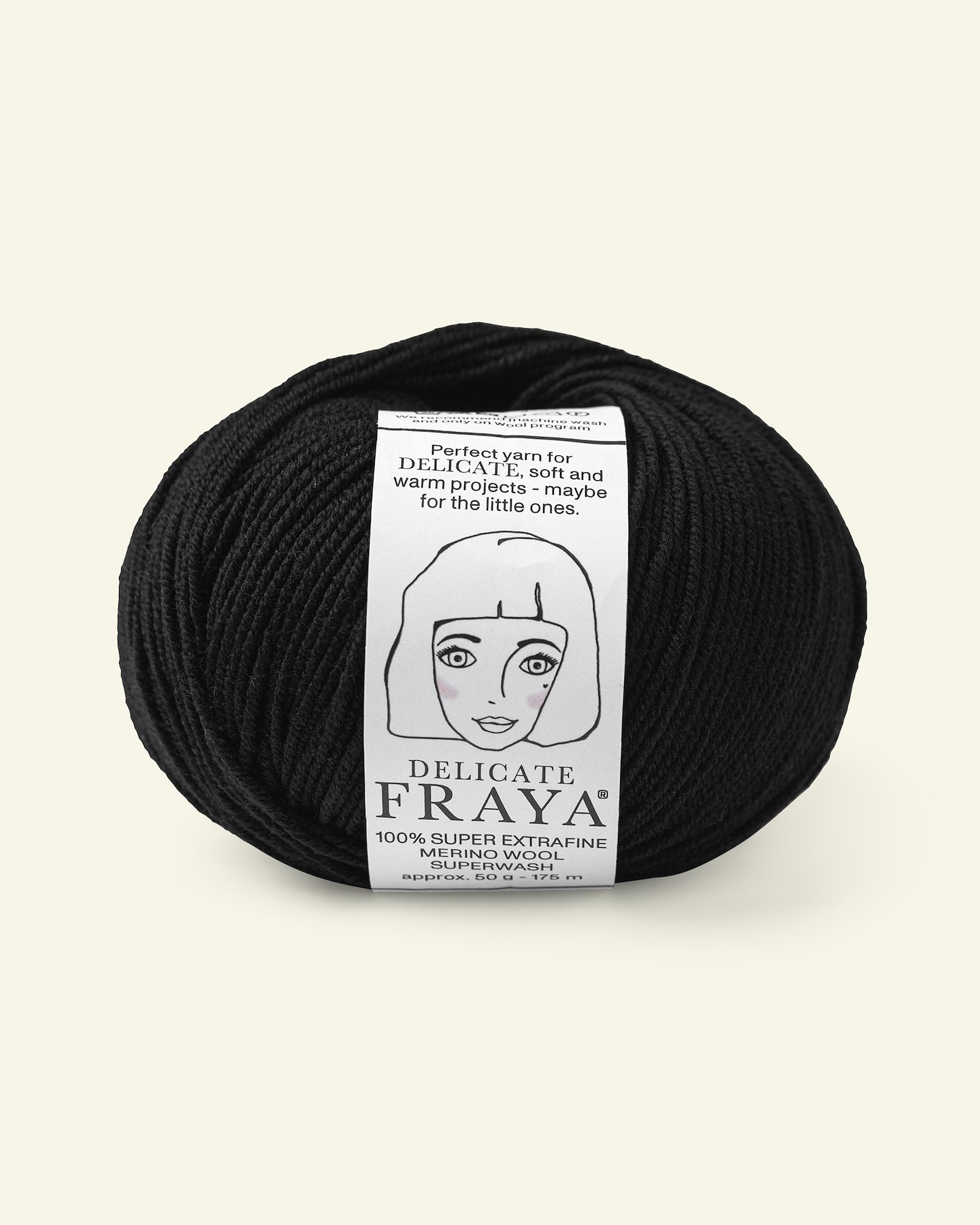 FRAYA, 100% merino yarn "Delicate", black 90000504_pack