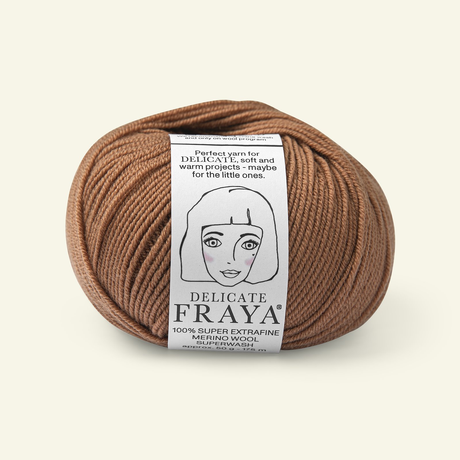 FRAYA, 100% merino yarn "Delicate", caramel 90000518_pack