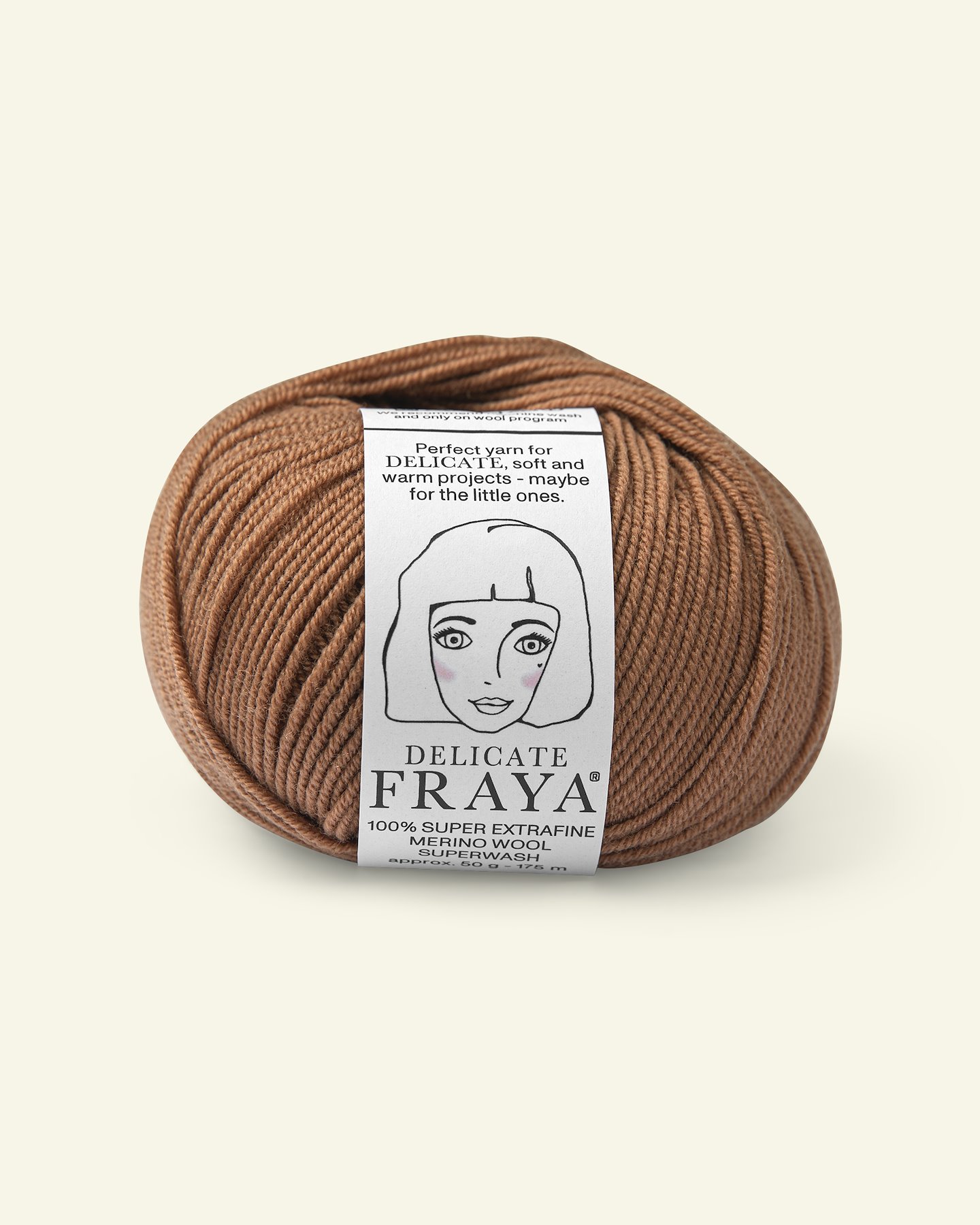 FRAYA, 100% merino yarn "Delicate", caramel 90000518_pack