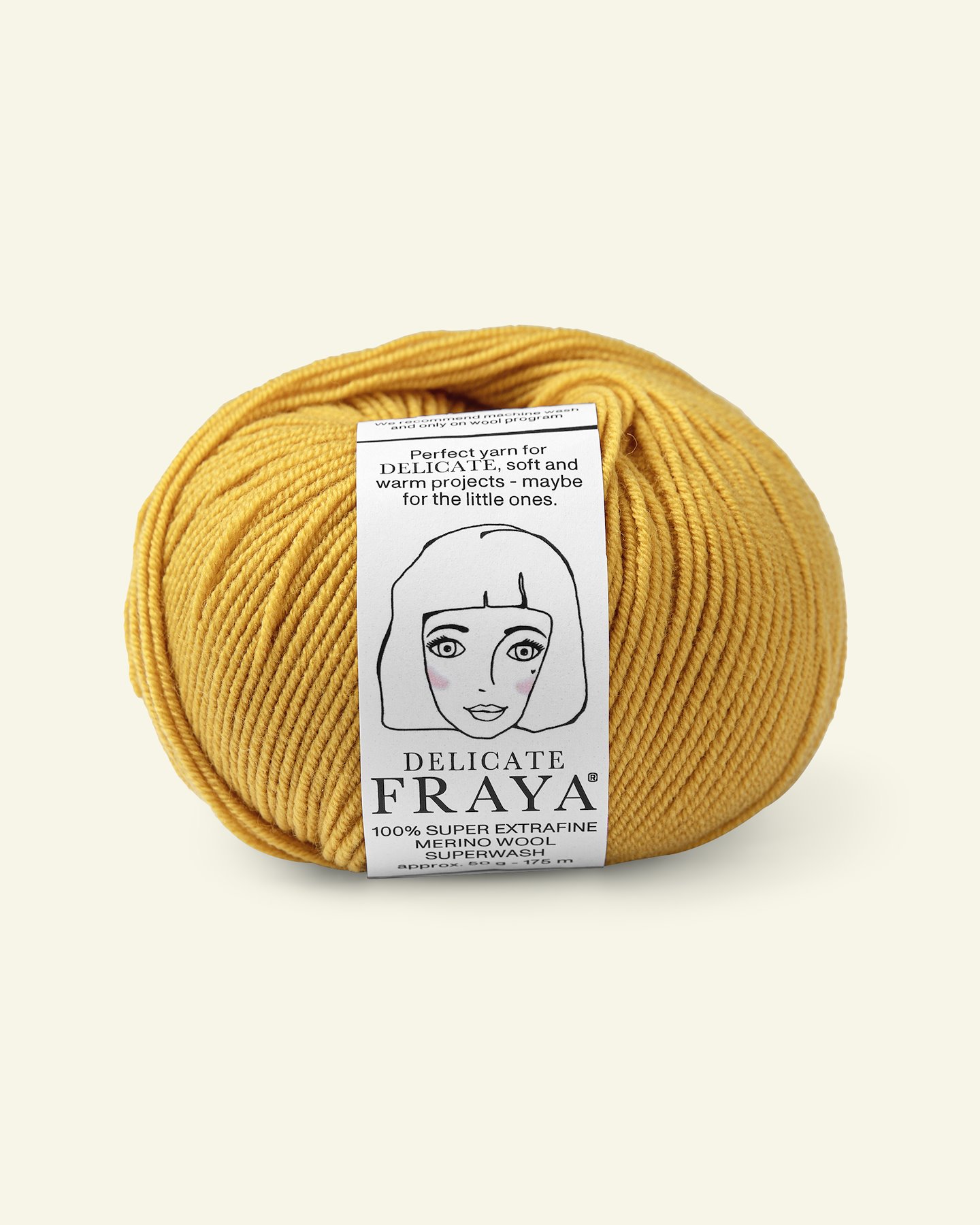 FRAYA, 100% merino yarn "Delicate", light curry 90000505_pack