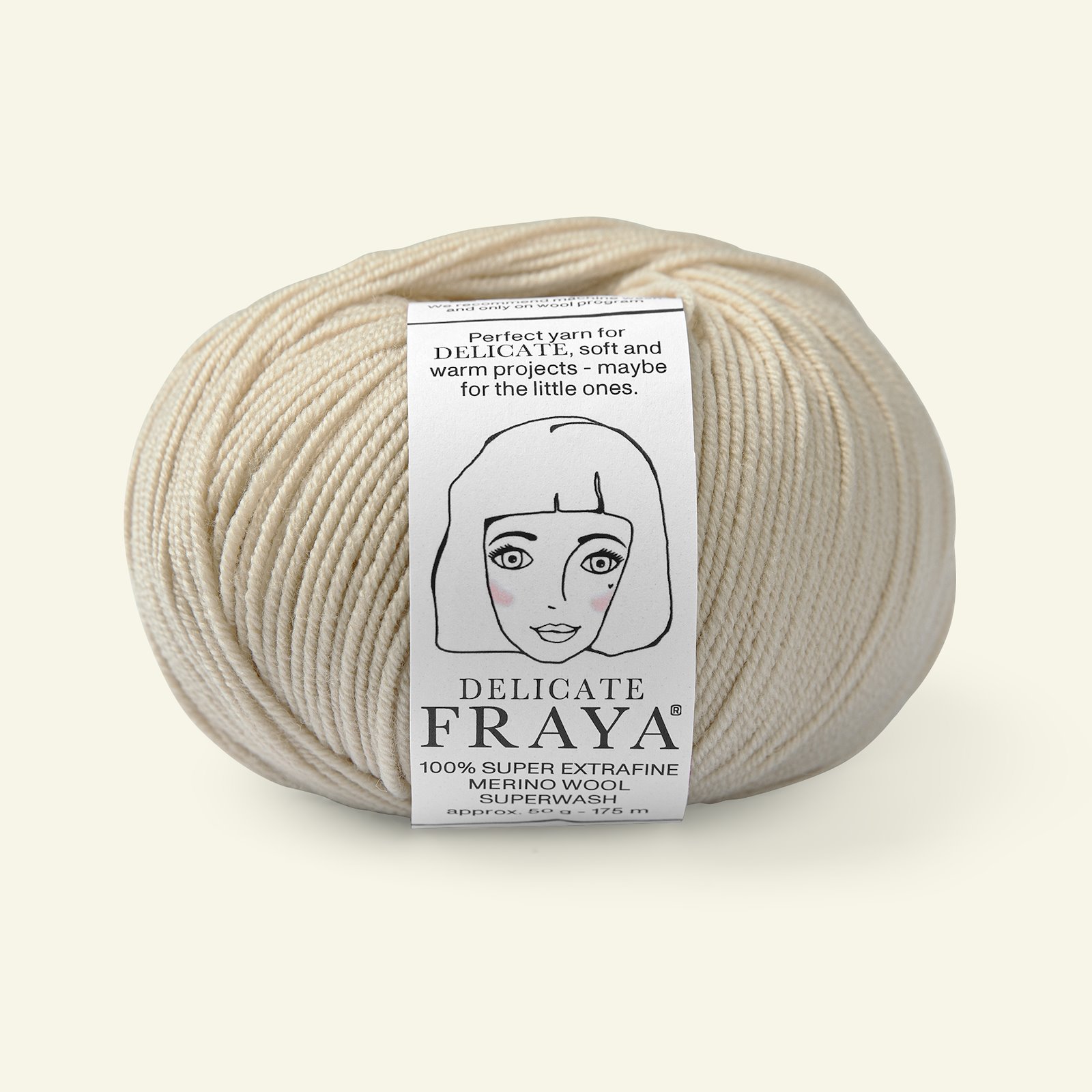 FRAYA, 100% merino yarn "Delicate", light sand 90000498_pack