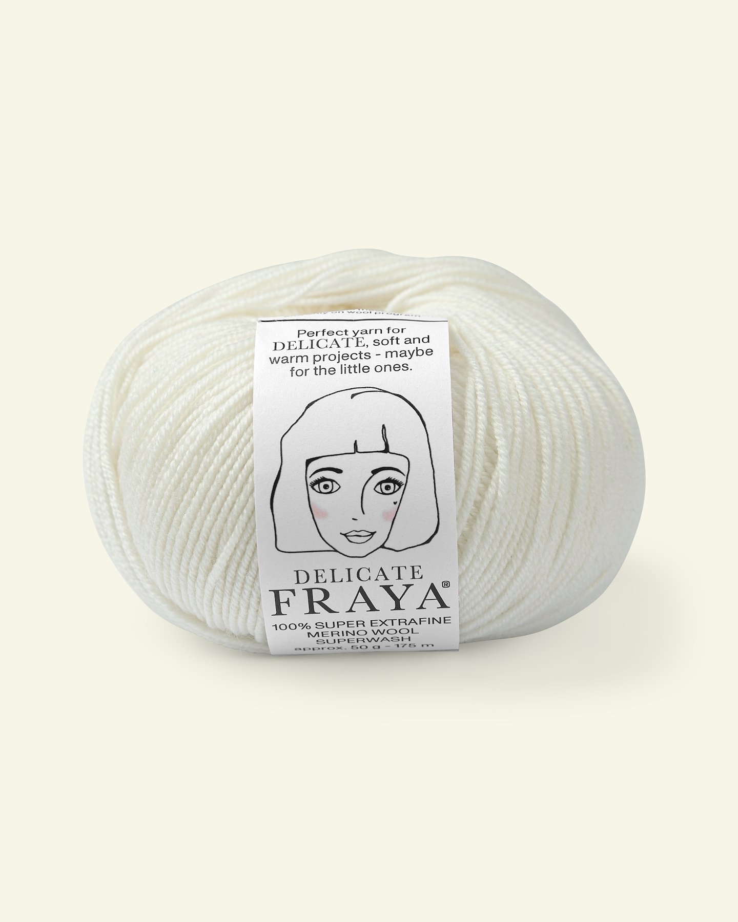 FRAYA, 100% merino yarn "Delicate", offwhite 90000497_pack
