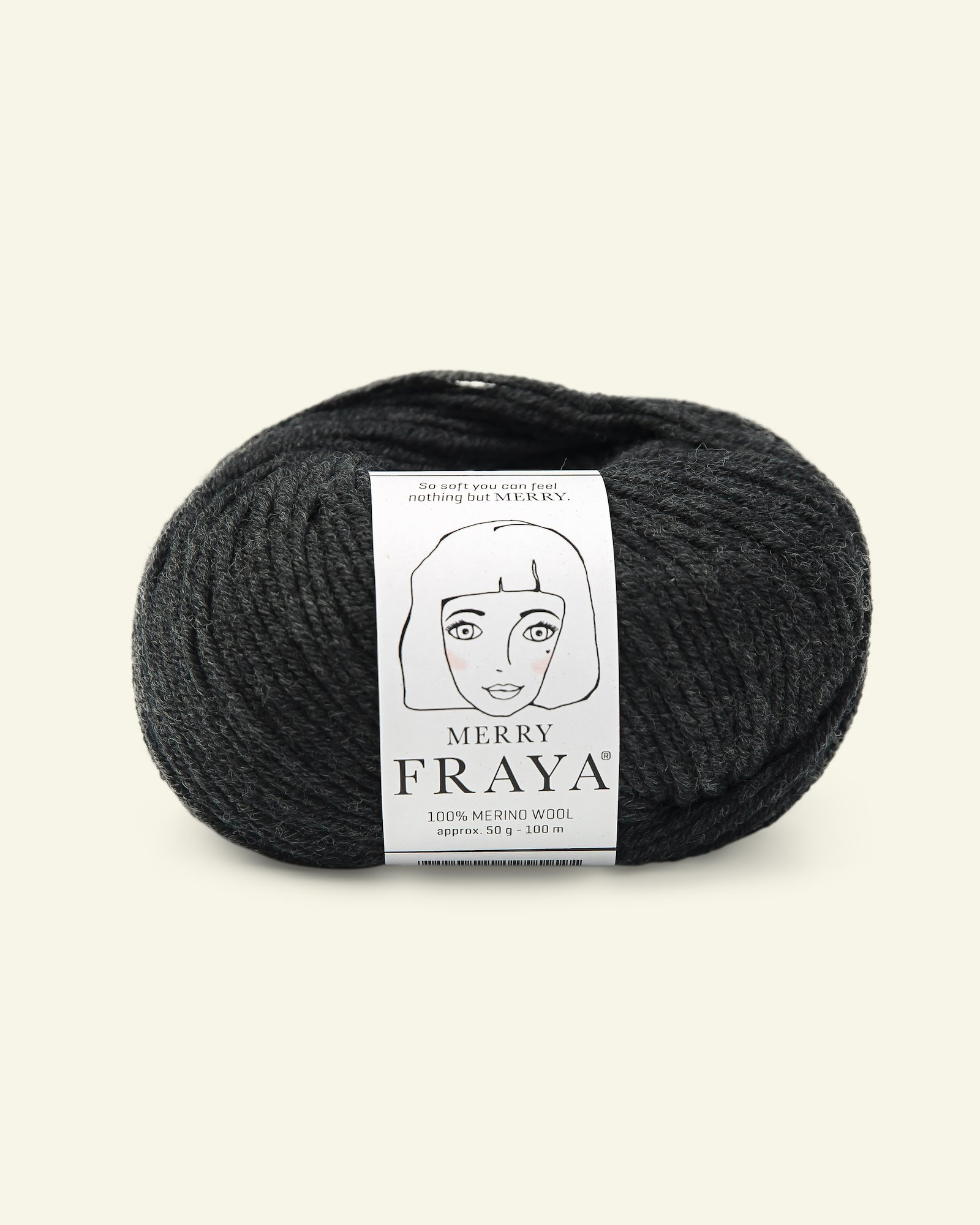FRAYA, 100% merino yarn "Merry", dark grey melange 90052842_pack