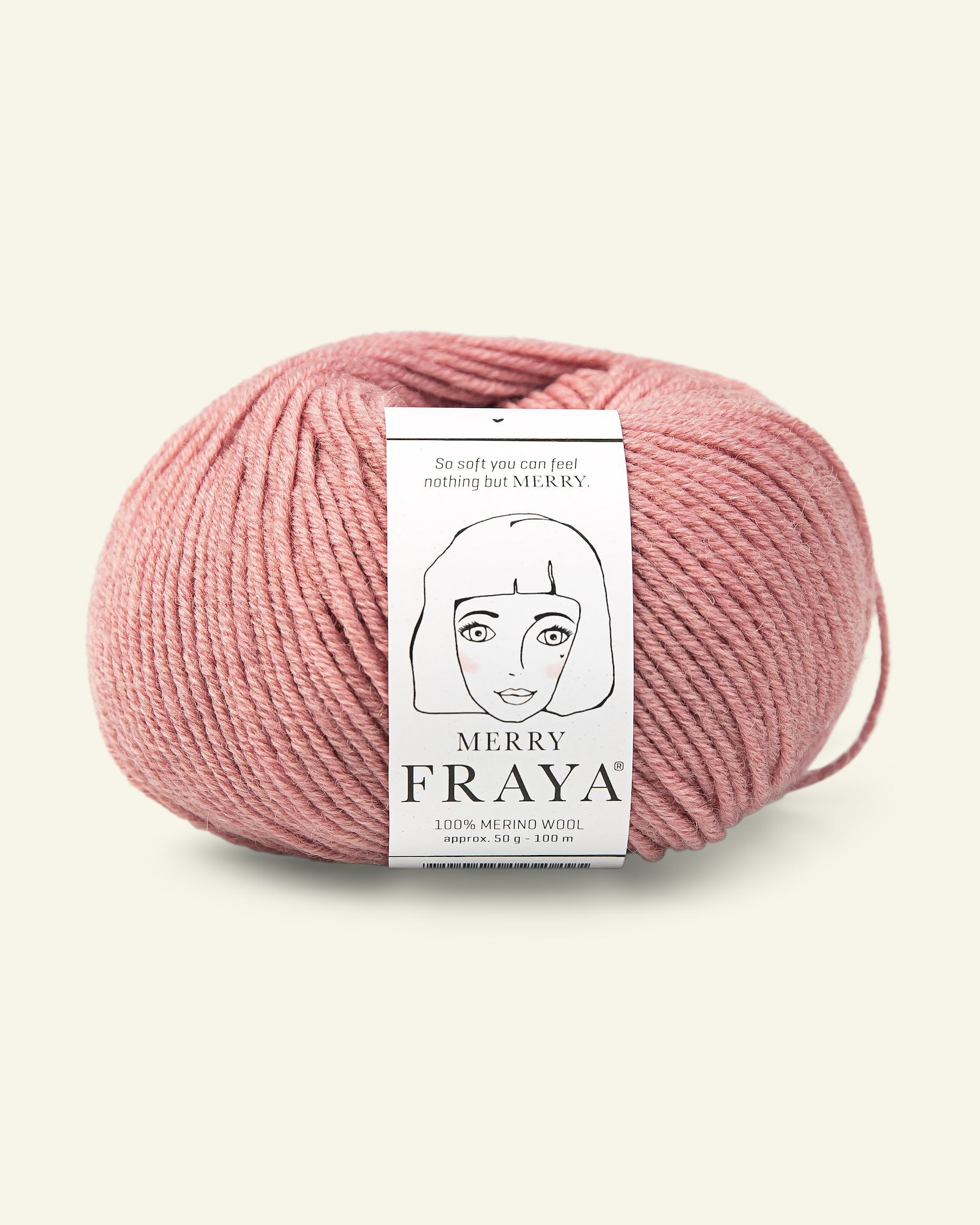 FRAYA, 100% merino yarn "Merry", dusty rose melange 90052888_pack