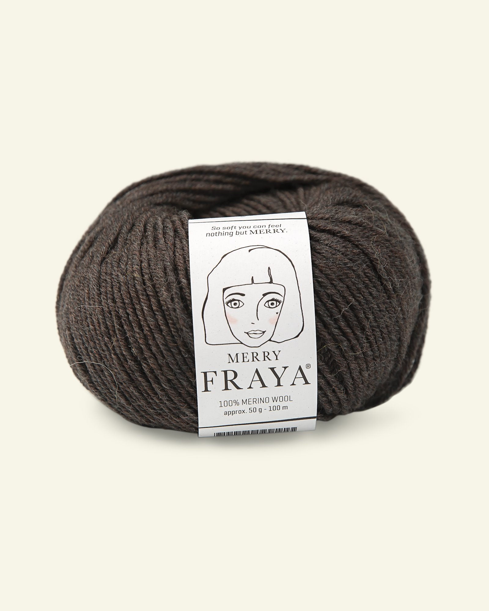 FRAYA, 100% merino yarn "Merry", grey/brown melange 90052844_pack