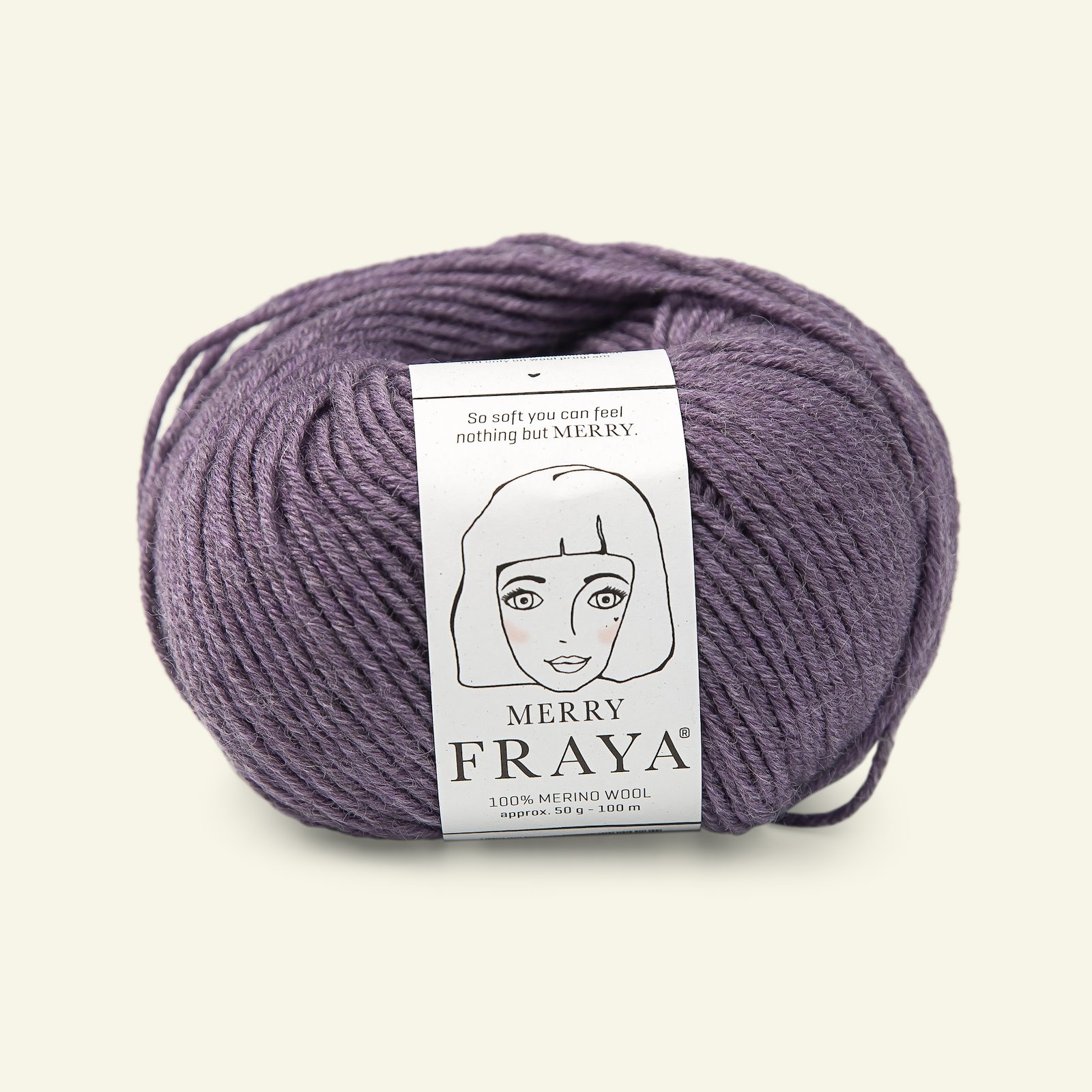 FRAYA, 100% merino yarn "Merry", purple melange 90052816_pack