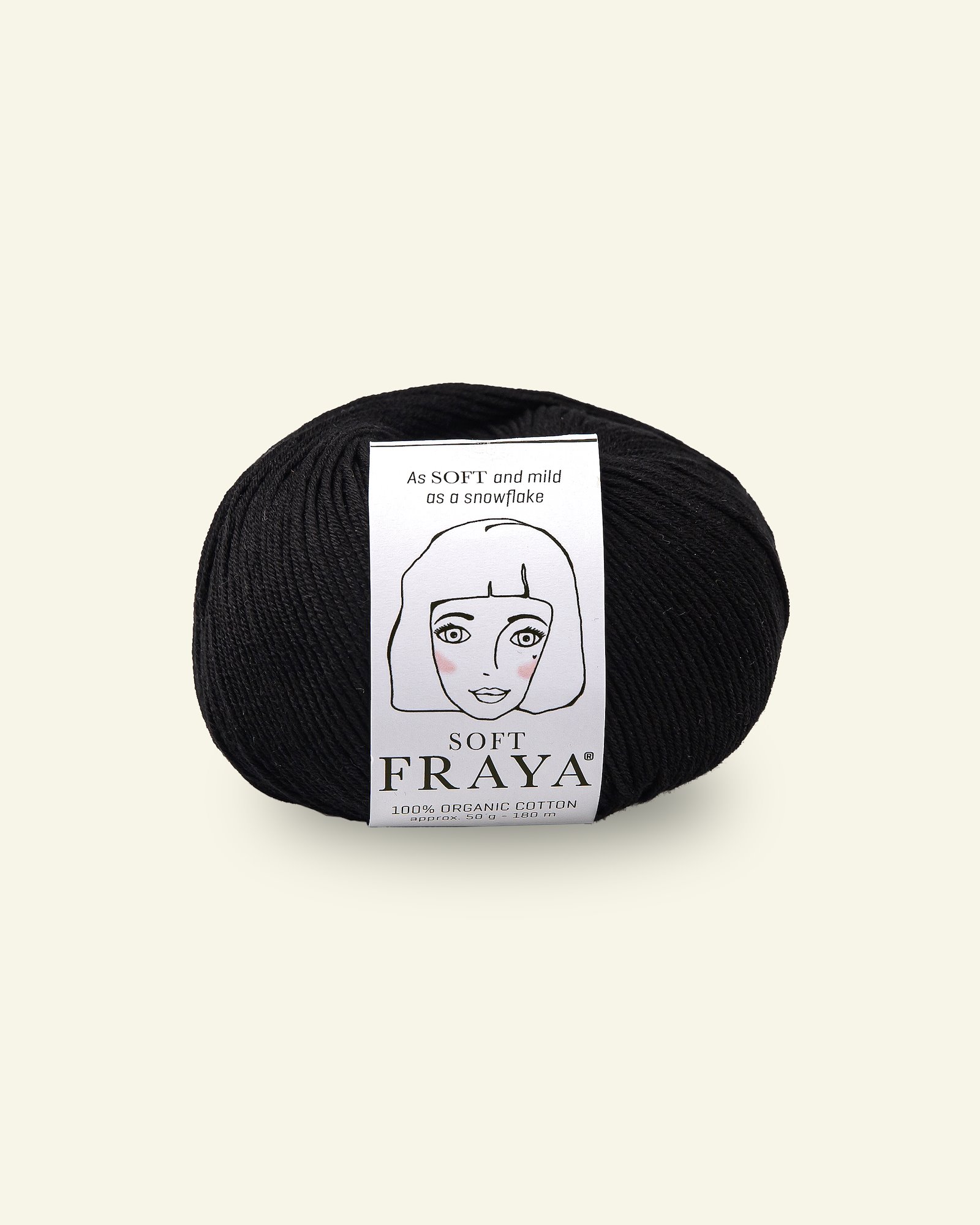 FRAYA, 100% organic cotton yarn "Soft", black 90000086_pack