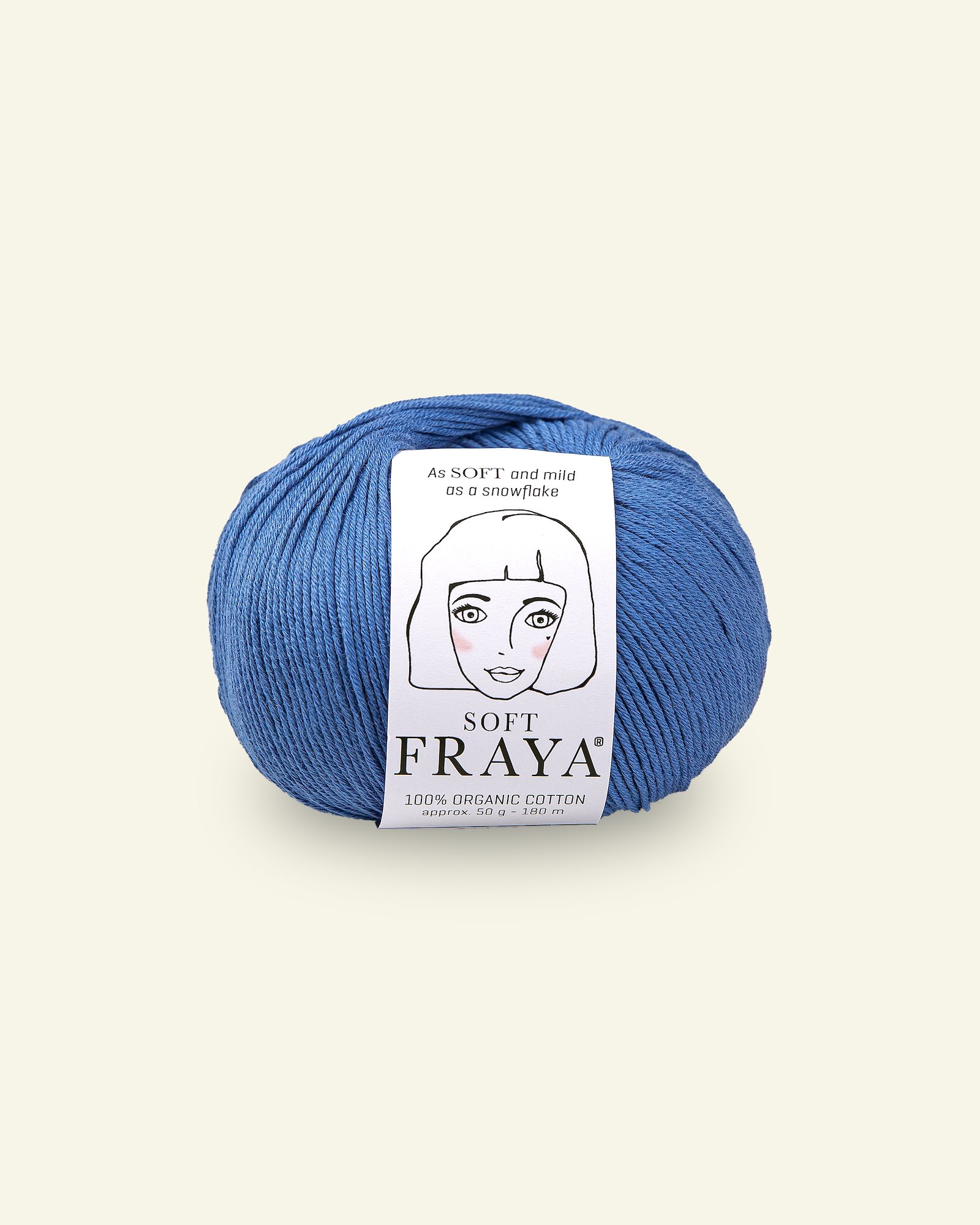FRAYA, 100% organic cotton yarn "Soft", blue 90000091_pack