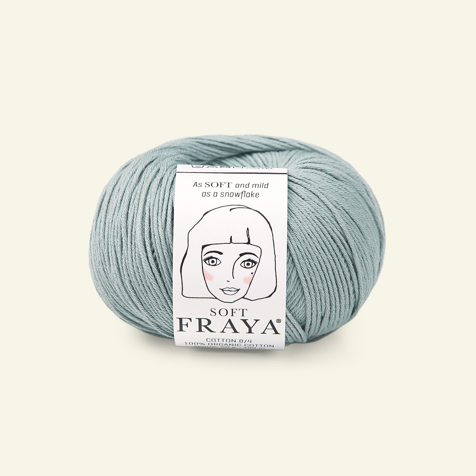 FRAYA, 100% organic cotton yarn "Soft", blue agave 90063590_pack