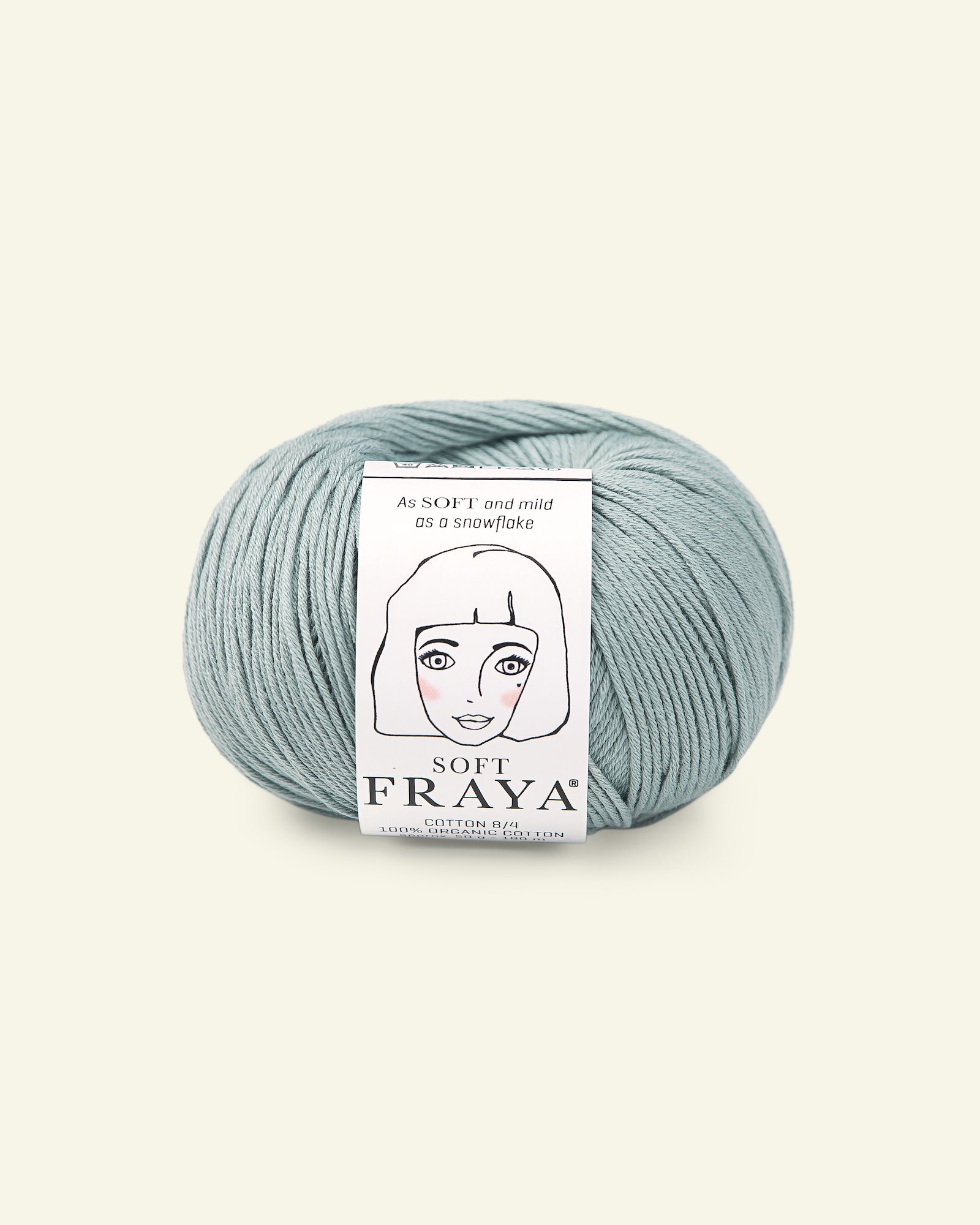 FRAYA, 100% organic cotton yarn "Soft", blue agave 90063590_pack
