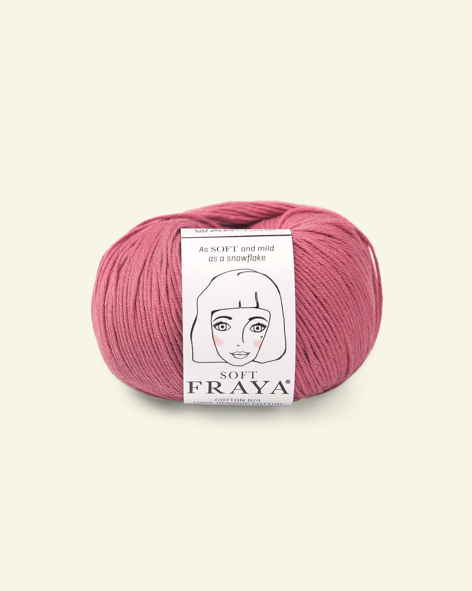 FRAYA, 100% organic cotton yarn "Soft", dusty tulip 90063591_pack
