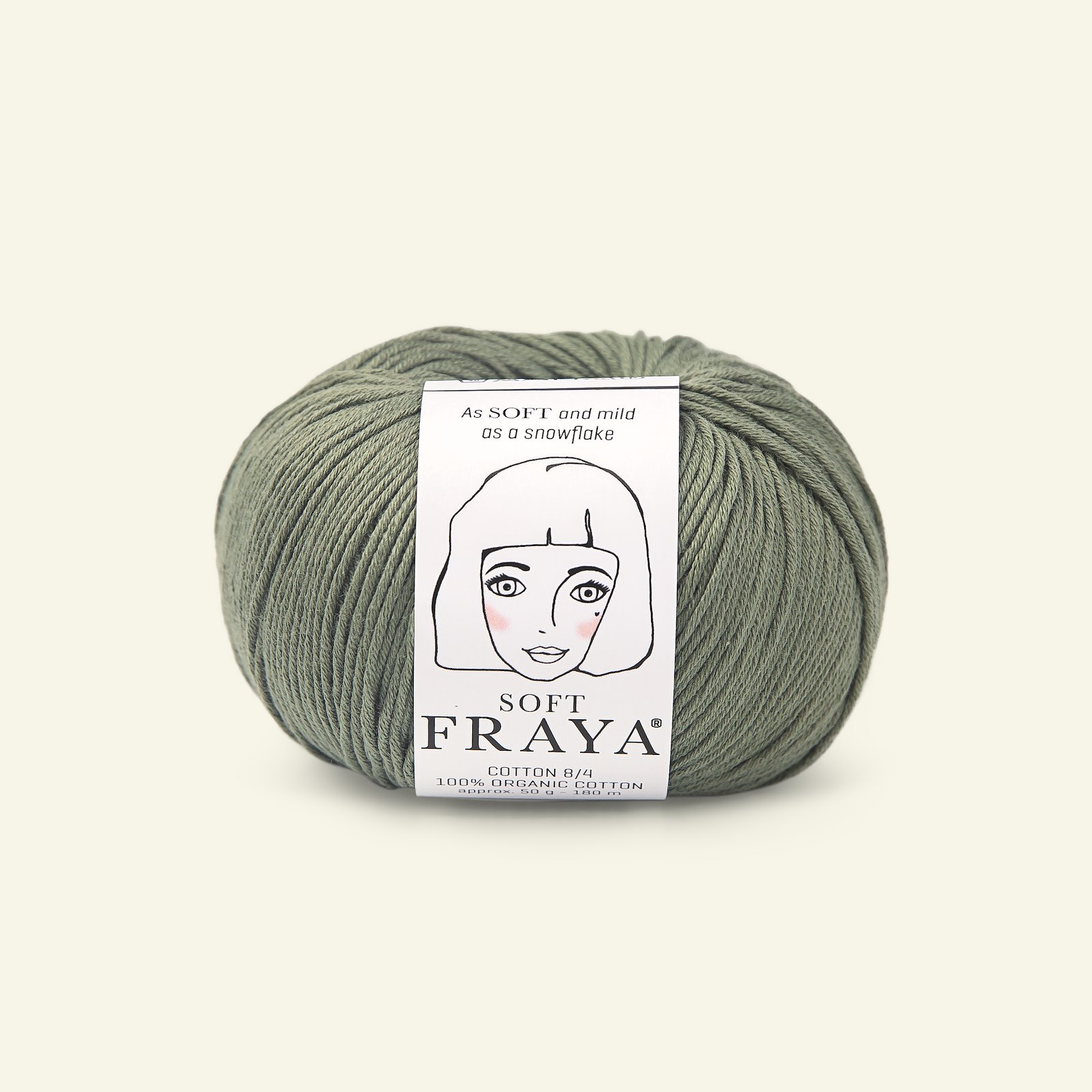 FRAYA, 100% organic cotton yarn "Soft", eucalyptus 90063575_pack