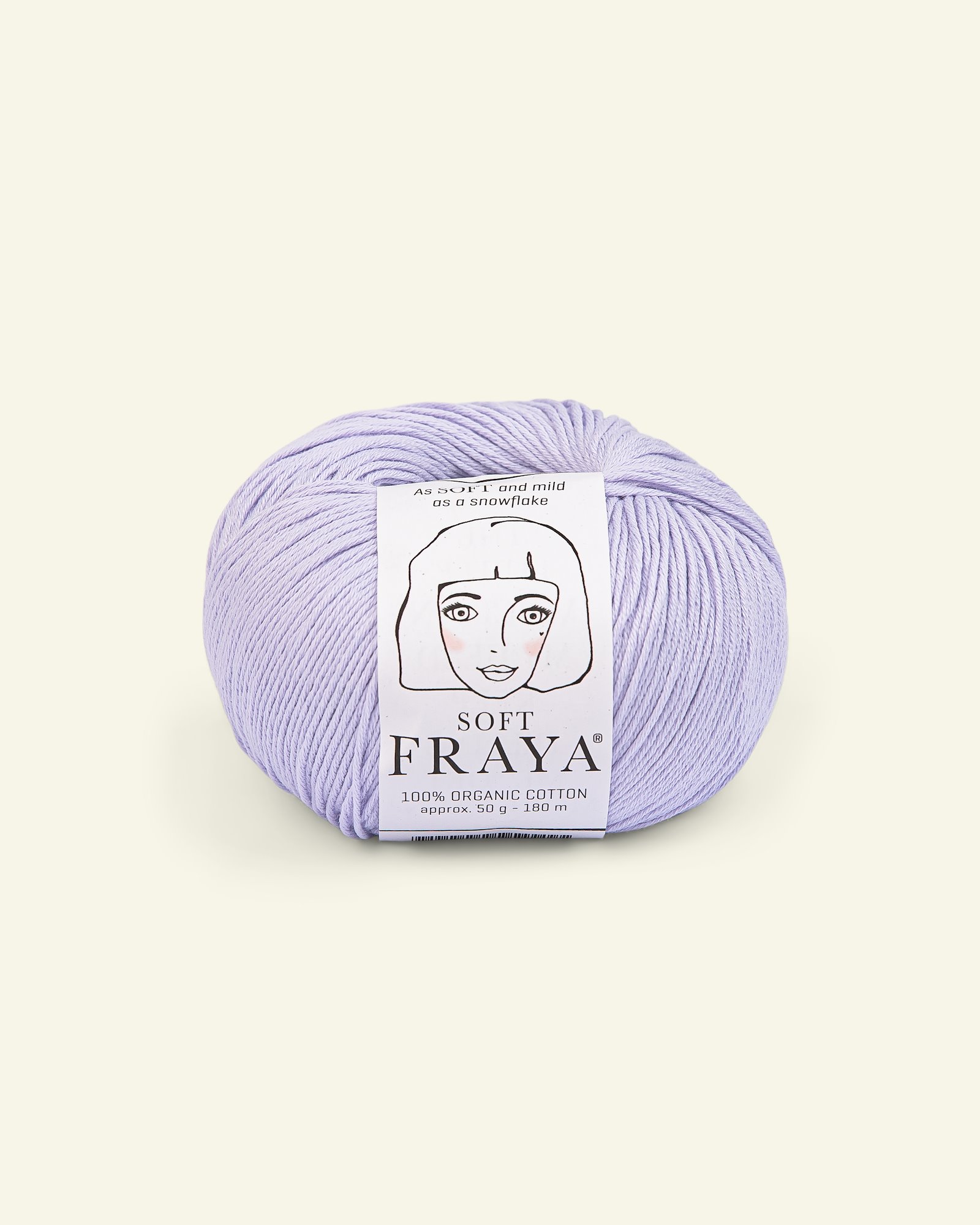 FRAYA, 100% organic cotton yarn "Soft", lavender 90000089_pack