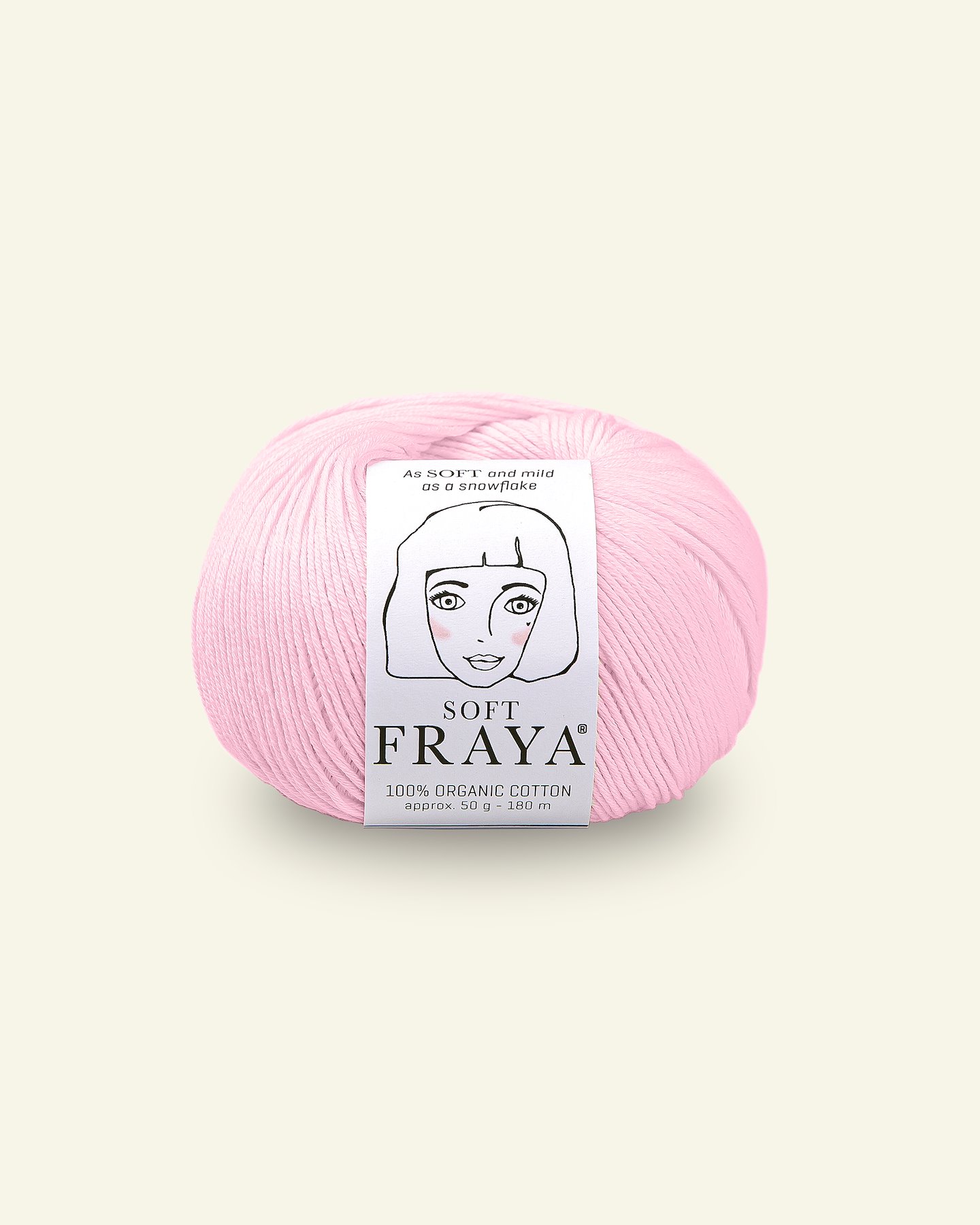 FRAYA, 100% organic cotton yarn "Soft", light red 90000921_pack